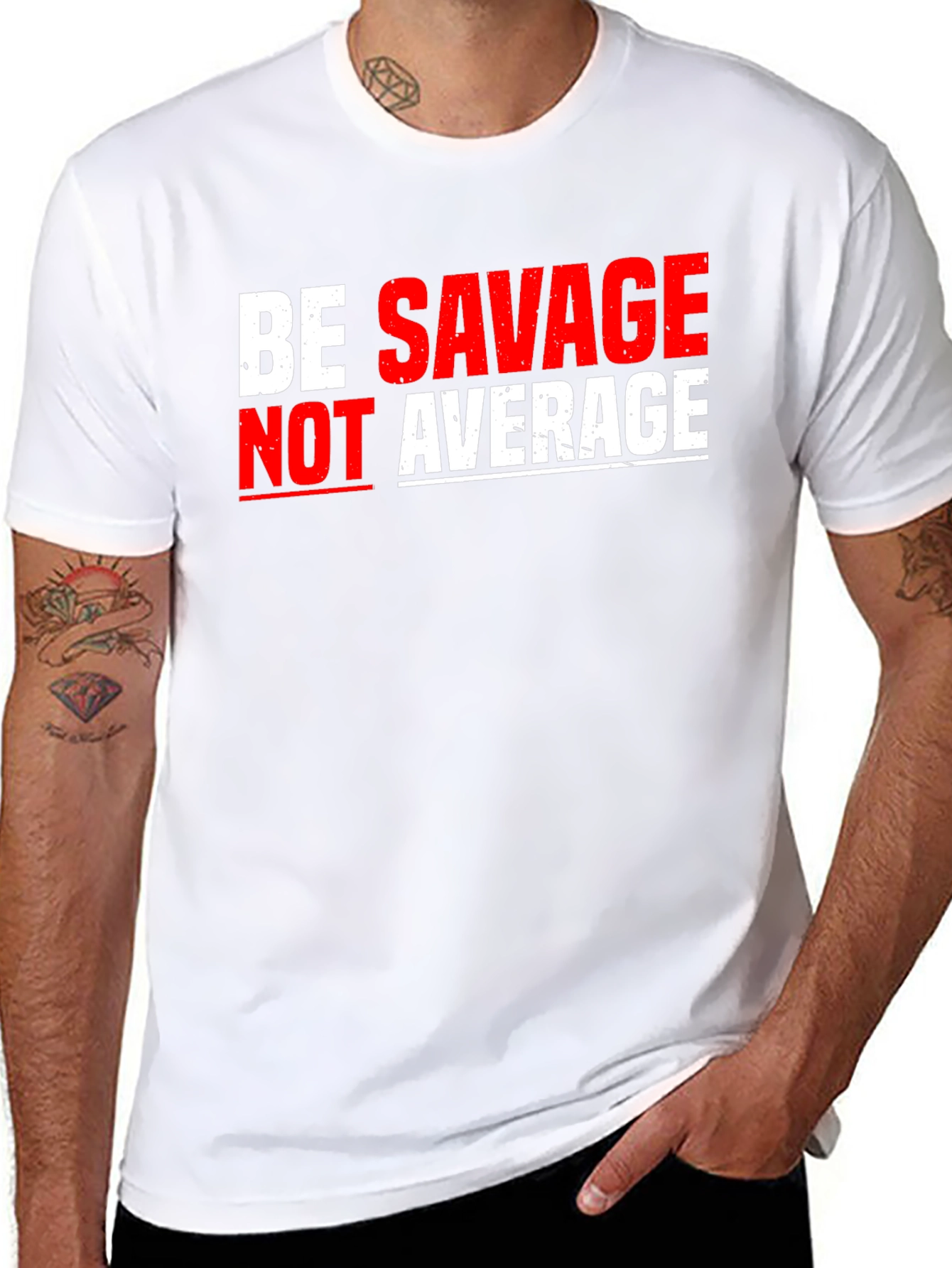 Be Savage Not Average Graphic Tee