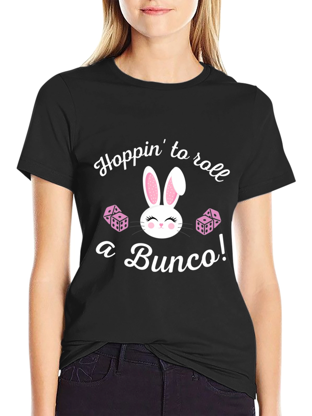 Bunco Bunny T-Shirt: Hoppin to Roll
