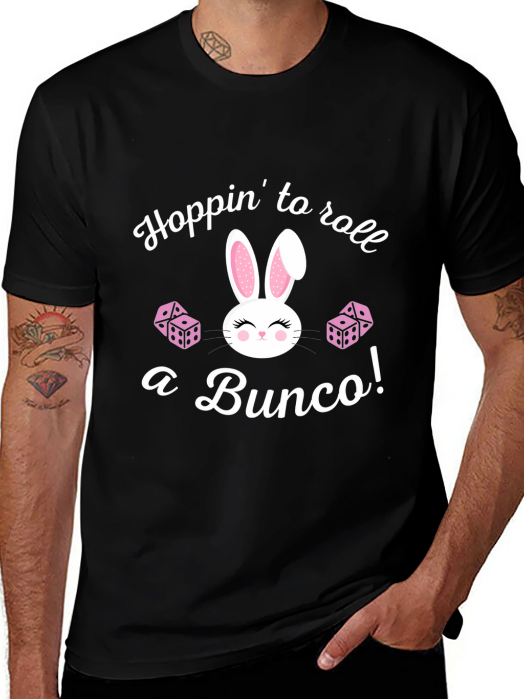 Bunco Bunny T-Shirt: Hoppin to Roll