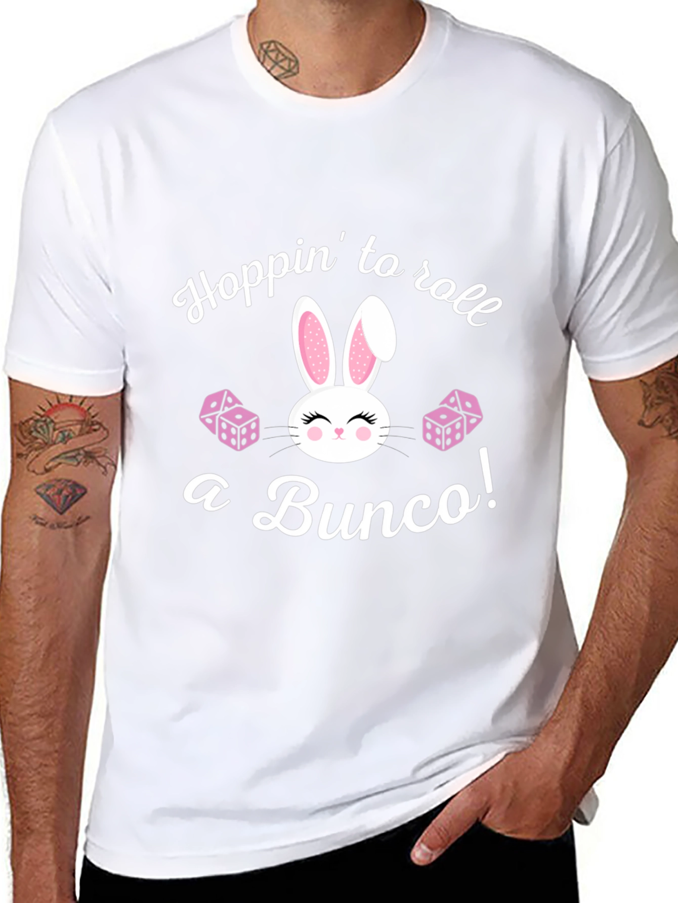 Bunco Bunny T-Shirt: Hoppin to Roll