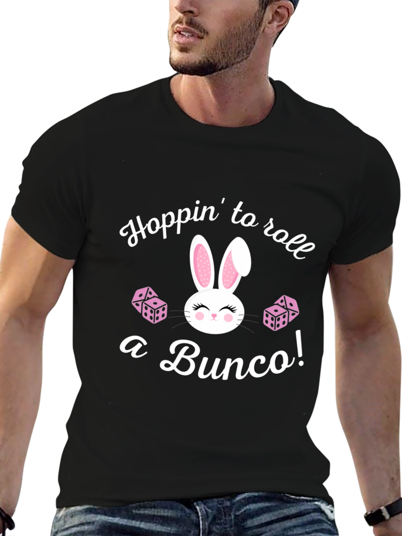 Bunco Bunny T-Shirt: Hoppin to Roll