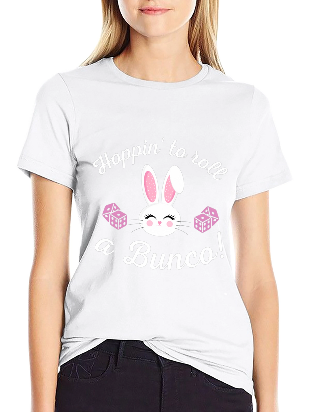 Bunco Bunny T-Shirt: Hoppin to Roll