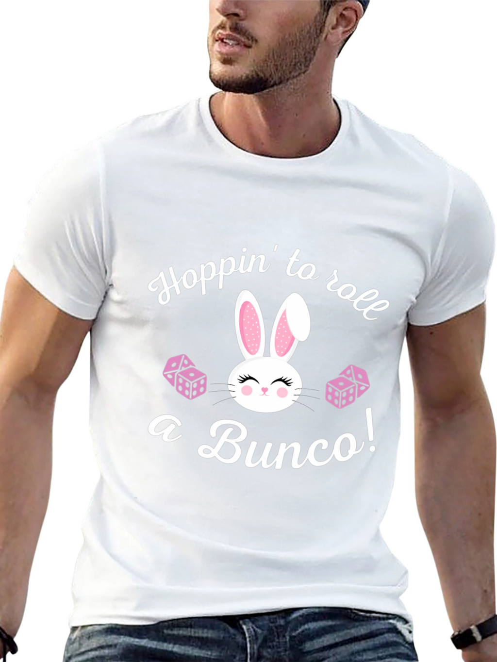 Bunco Bunny T-Shirt: Hoppin to Roll