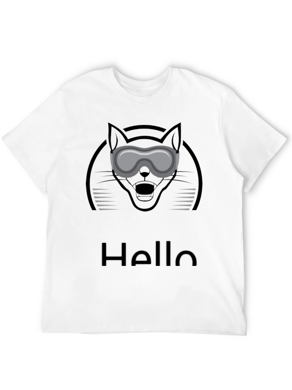 Cat Goggles Graphic Tee - Hello Novelty T-Shirt