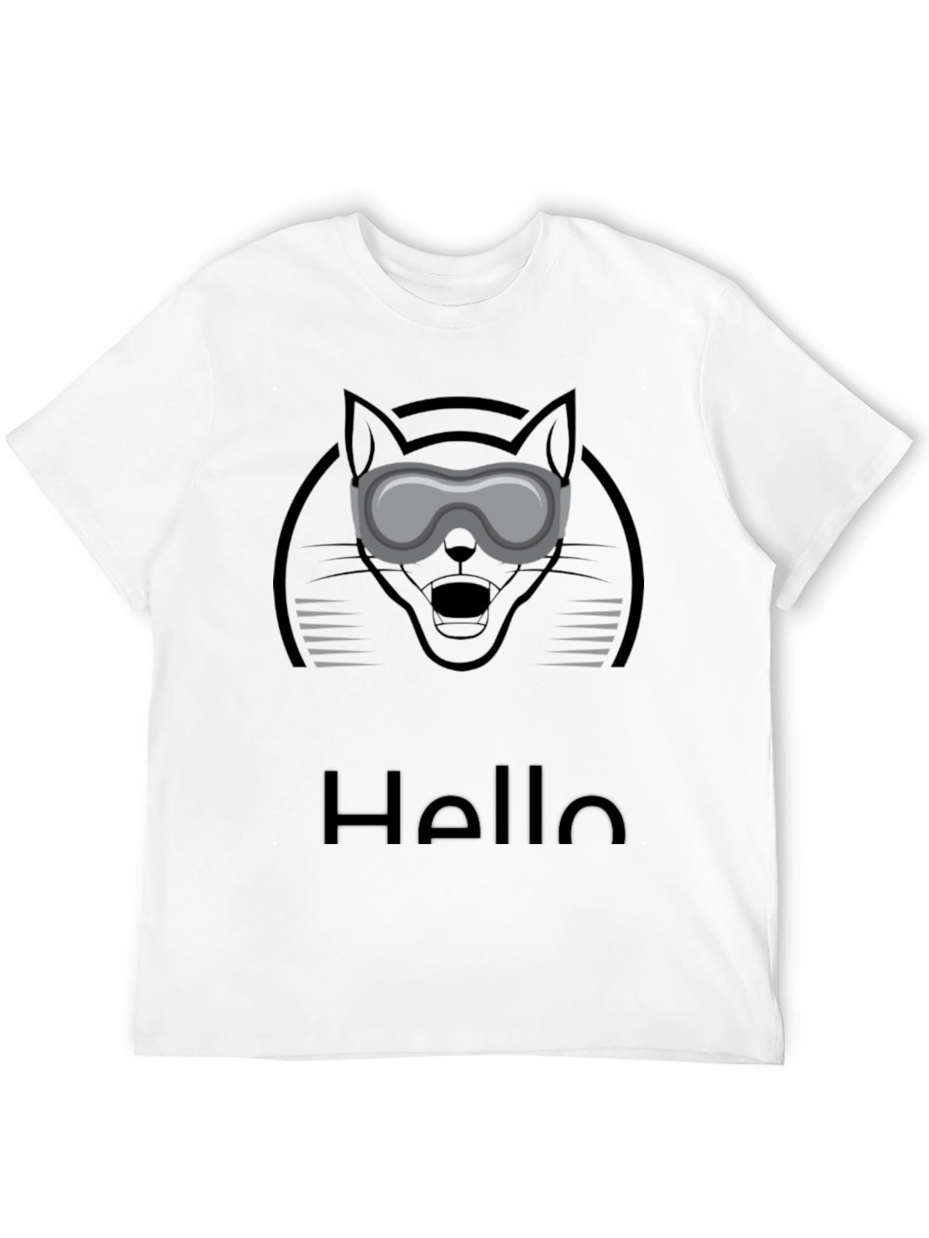 Cat Goggles Graphic Tee - Hello Novelty T-Shirt