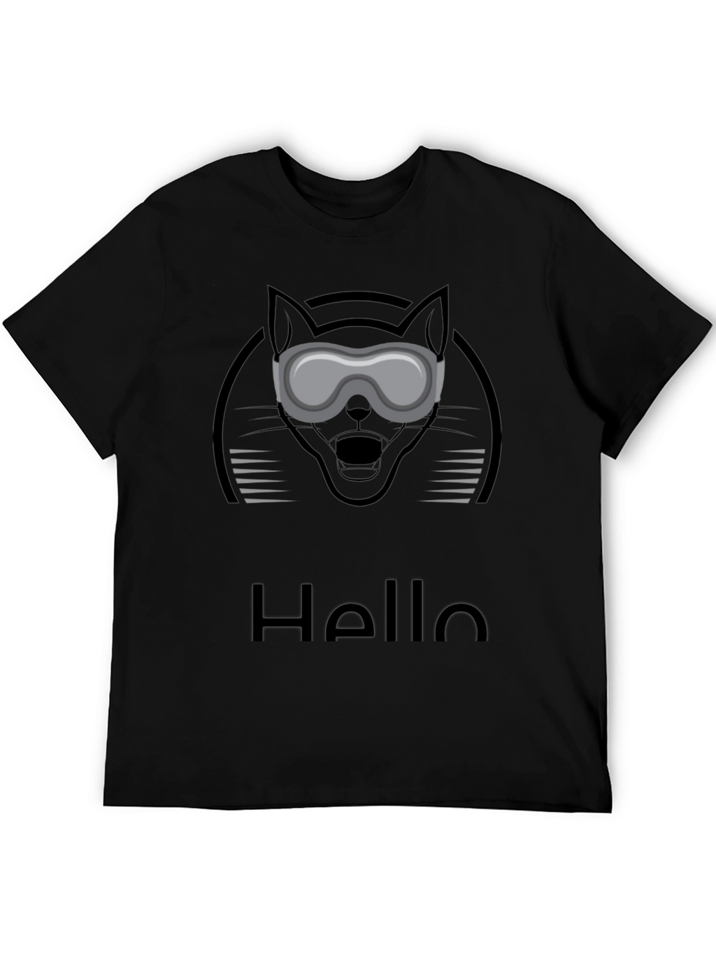 Cat Goggles Graphic Tee - Hello Novelty T-Shirt
