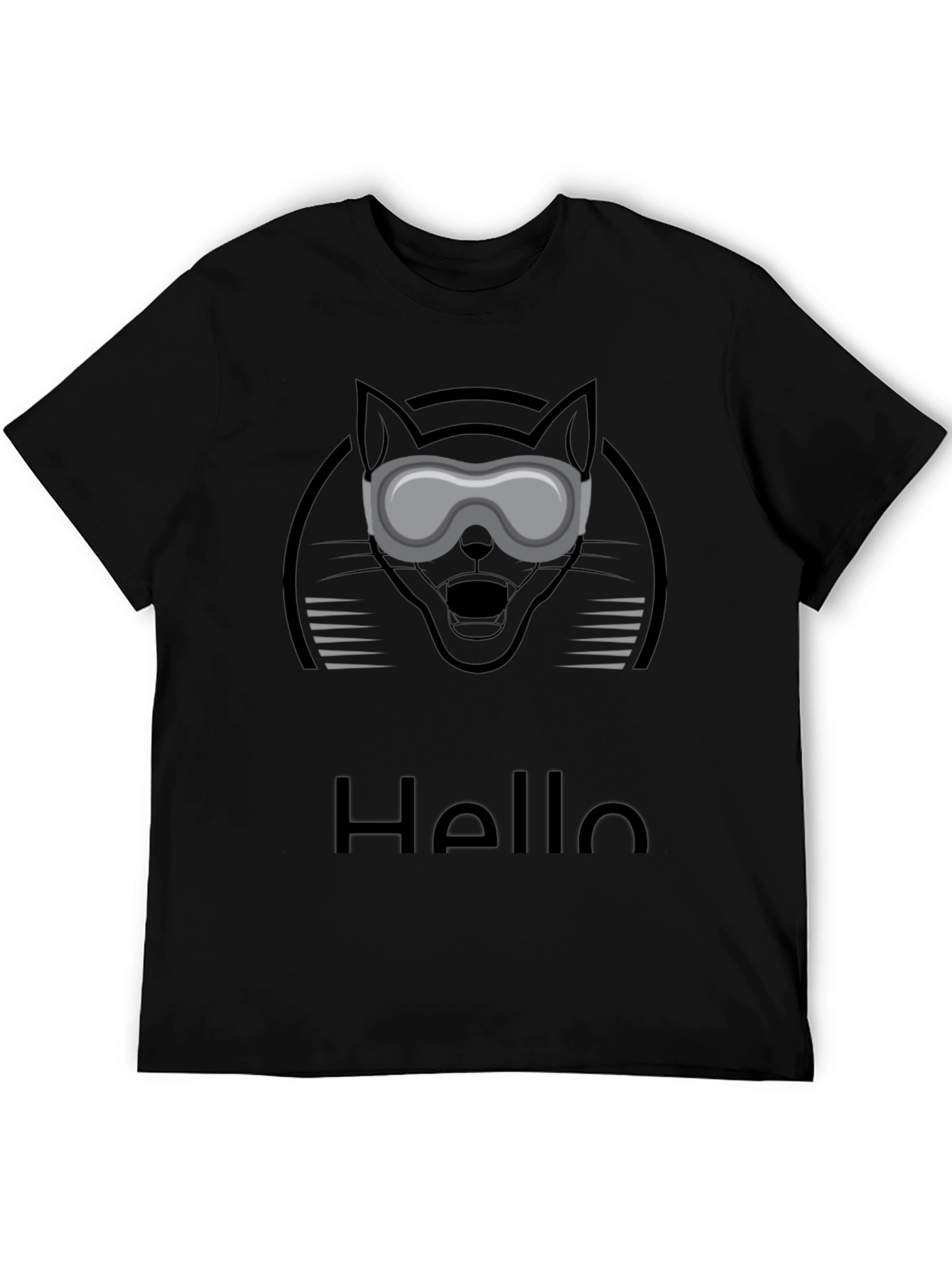 Cat Goggles Graphic Tee - Hello Novelty T-Shirt
