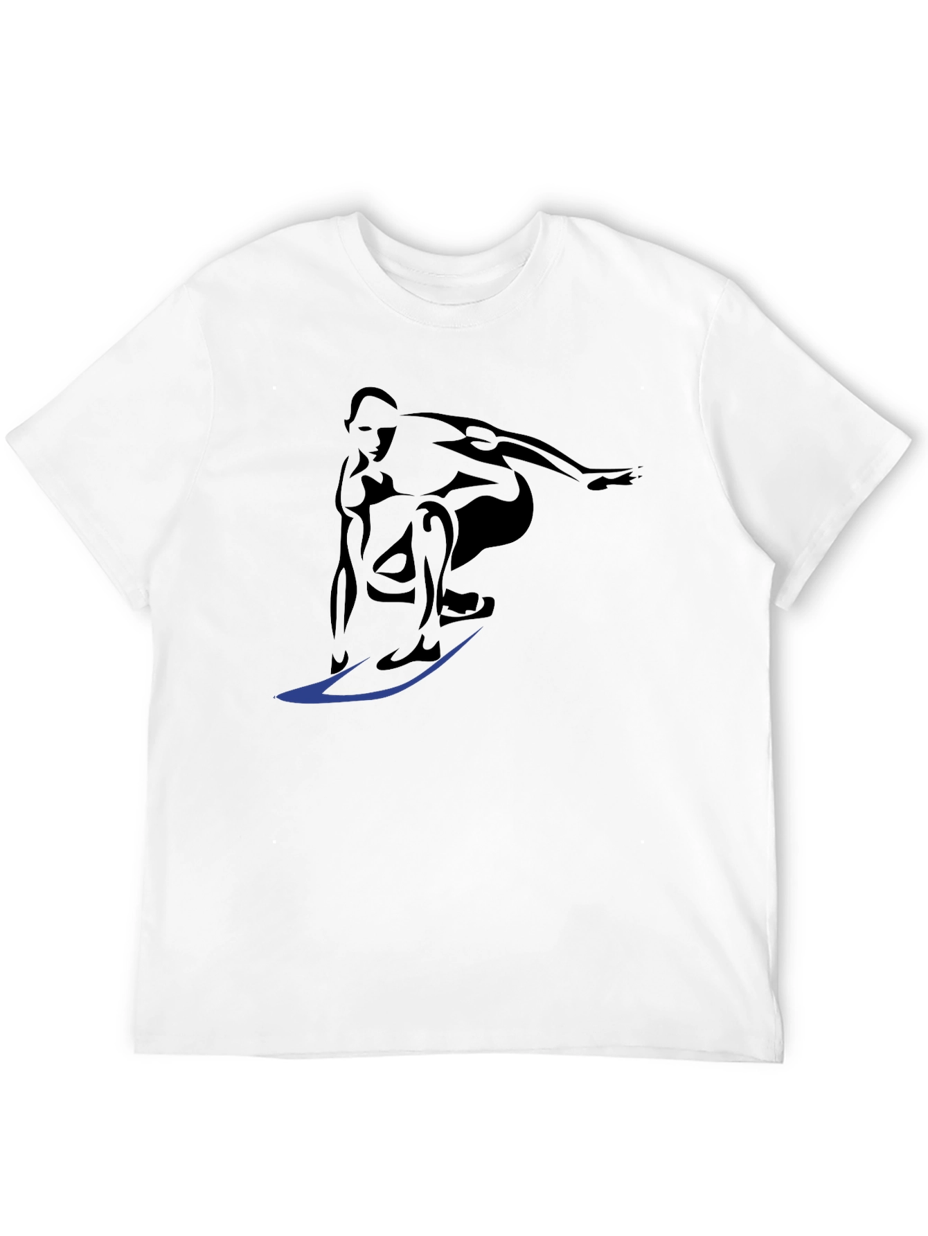 Surfer Graphic Tee - Cool Black T-Shirt