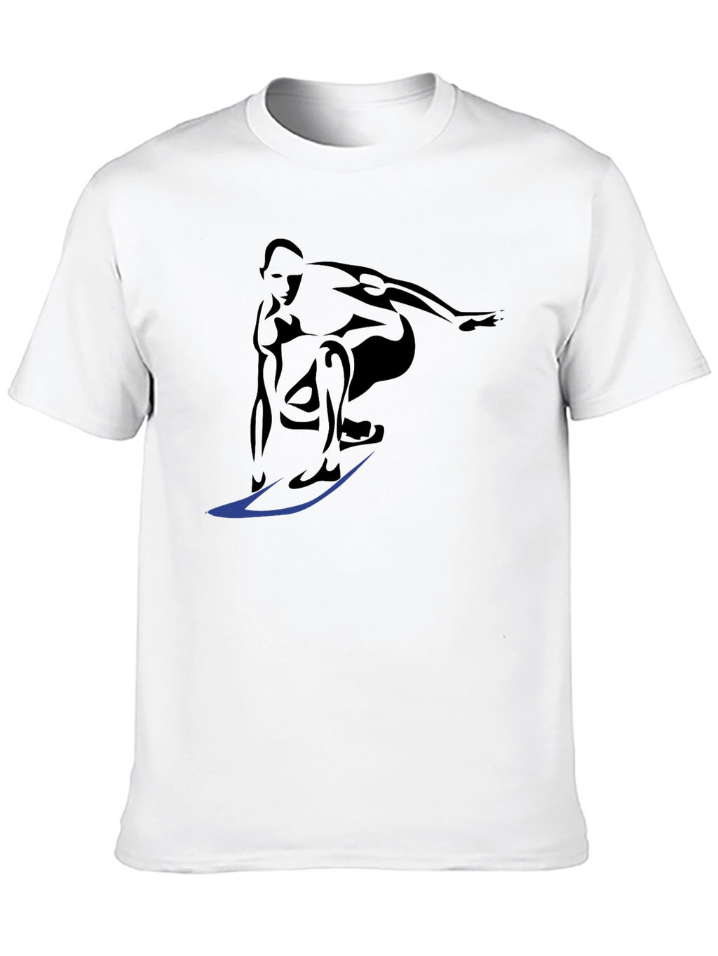 Surfer Graphic Tee - Cool Black T-Shirt