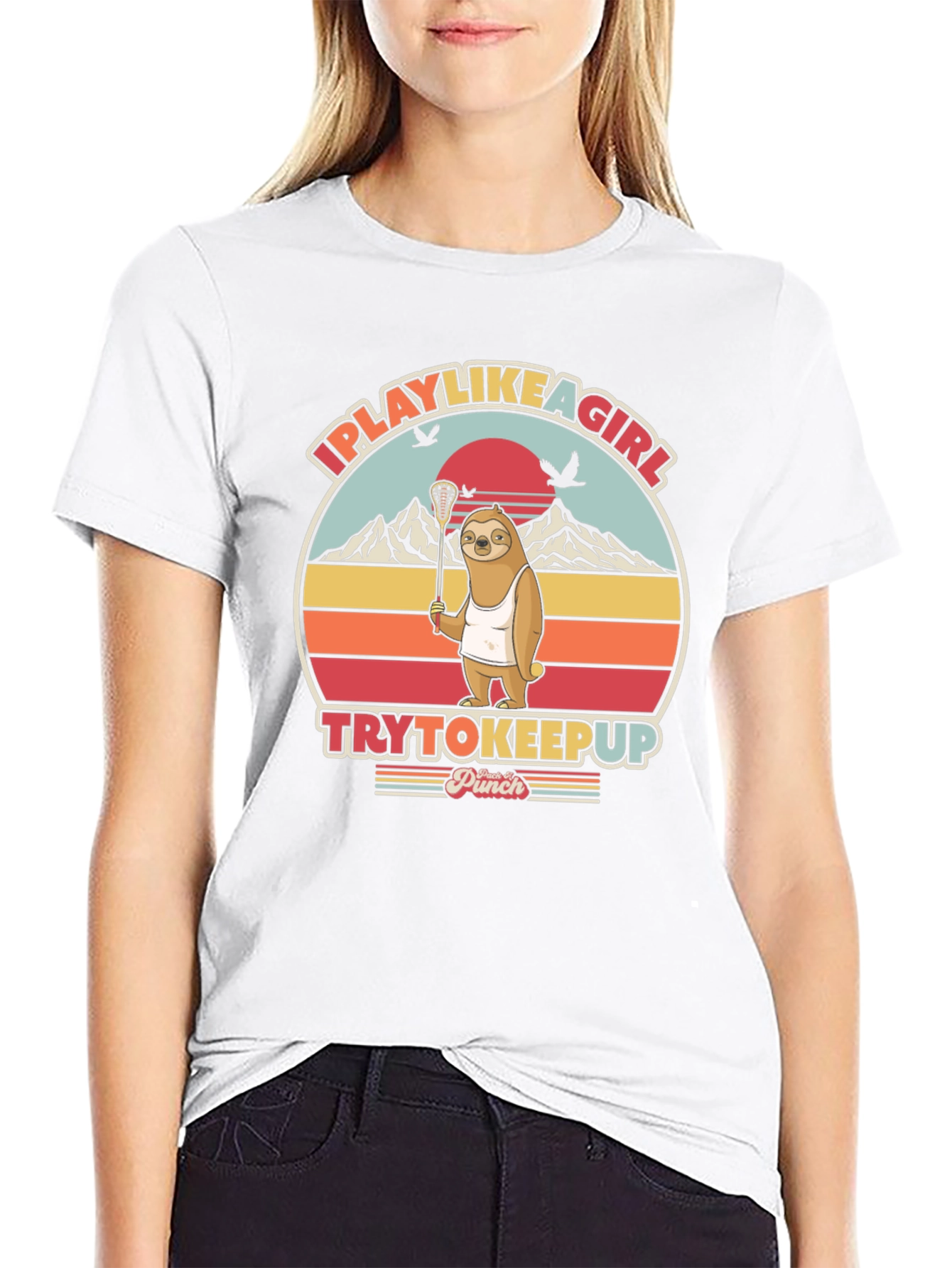 I Play Like a Girl Sloth T-Shirt