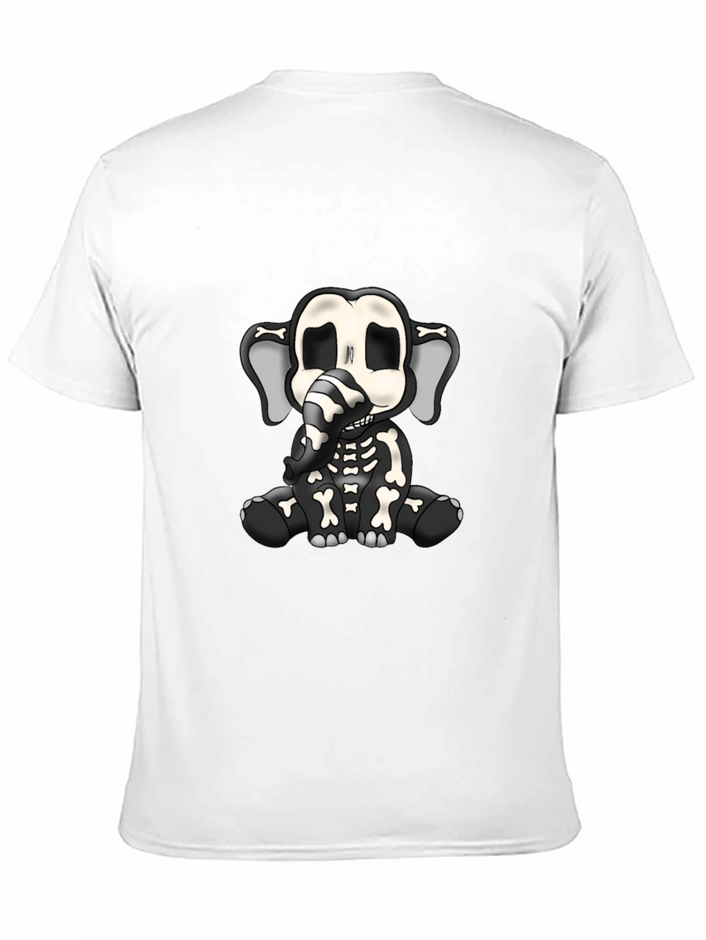 Elephant Skeleton Graphic T-Shirt