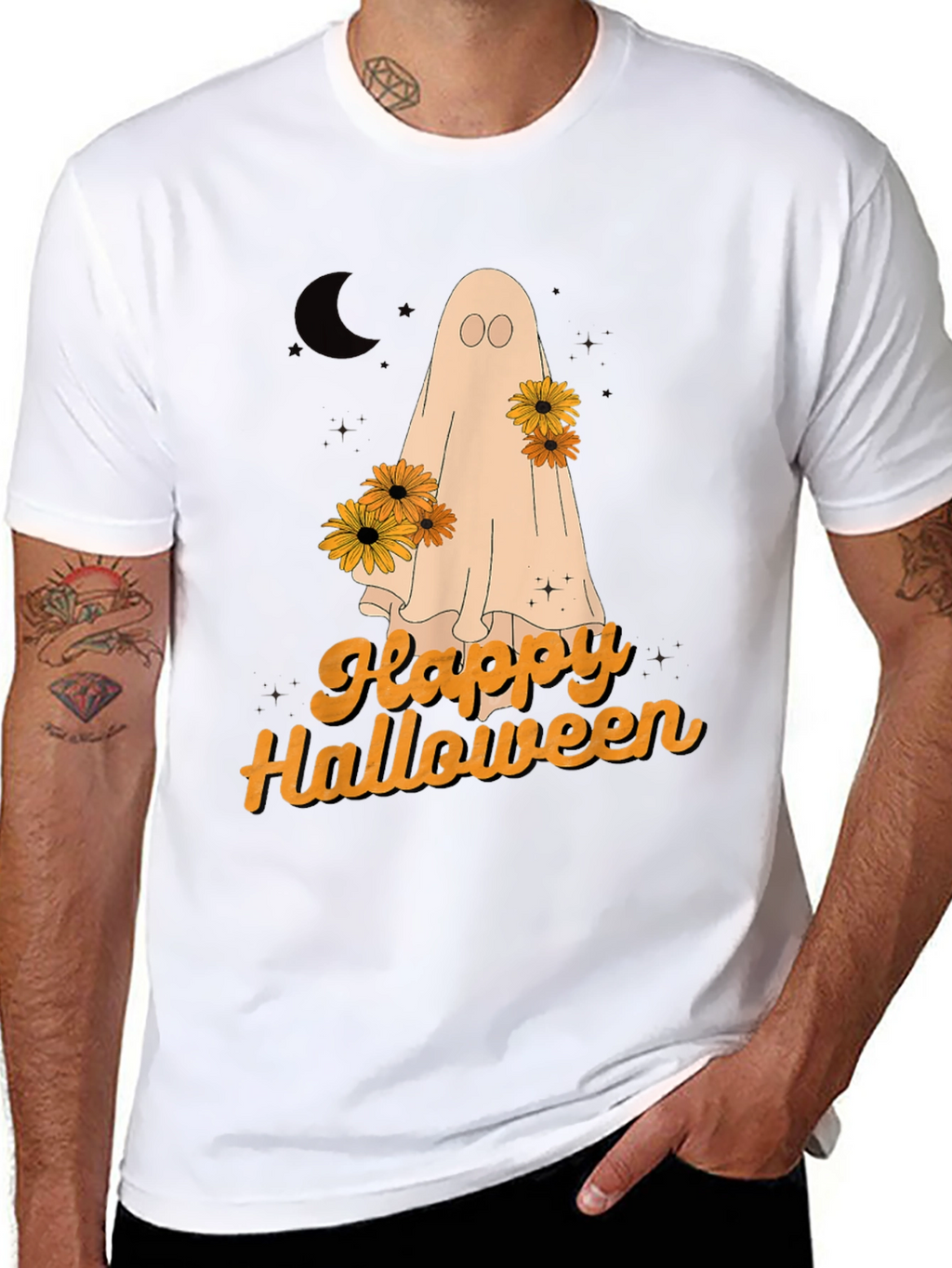 Happy Halloween Ghost Graphic Tee