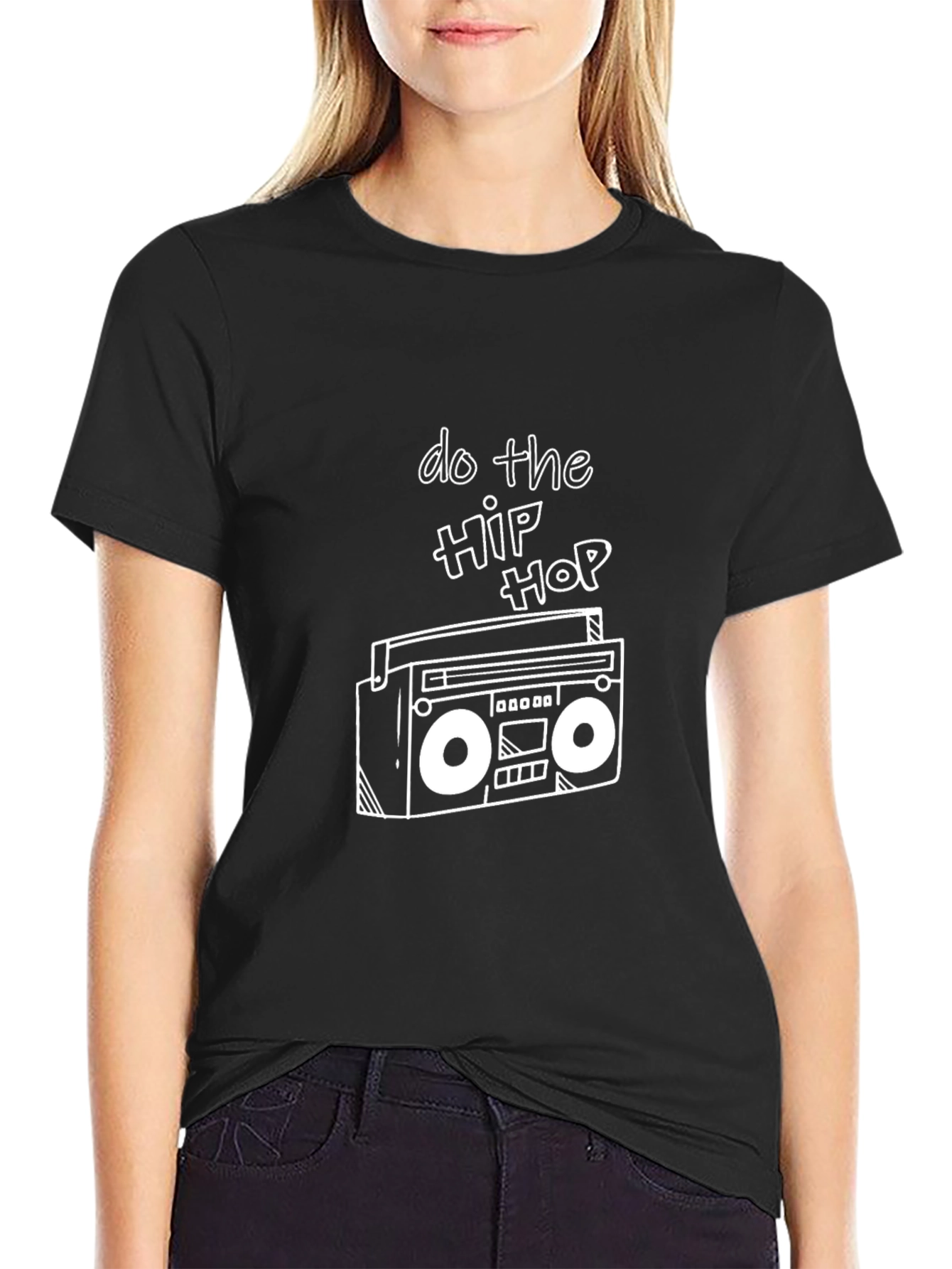 Do the Hip Hop Black Graphic Tee