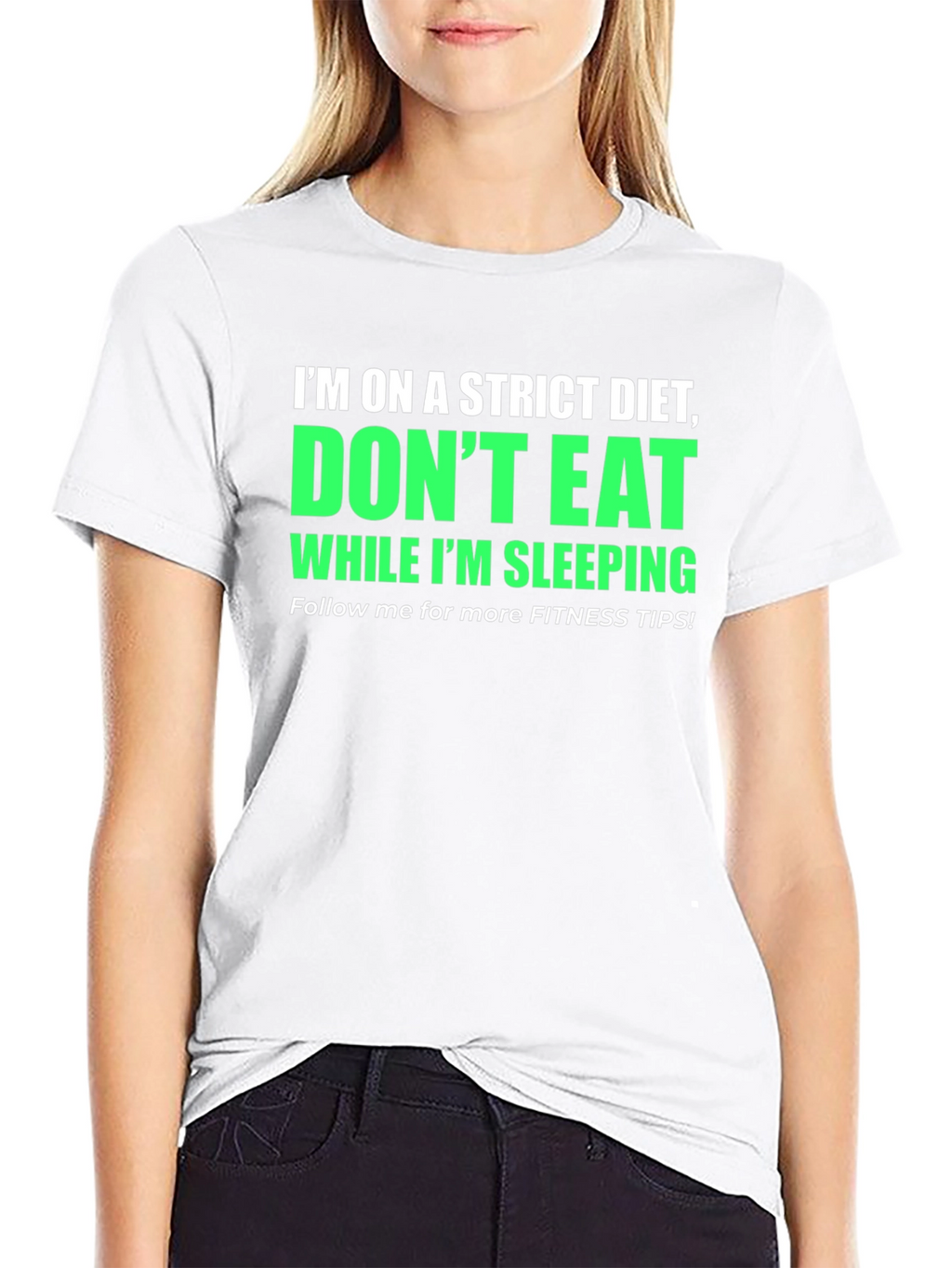 Funny Diet T-Shirt - Dont Eat While Im Sleeping