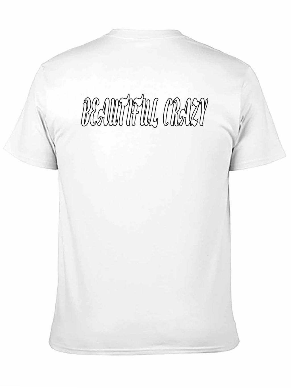 Beautiful Crazy Graphic Tee - Soft Black T-Shirt