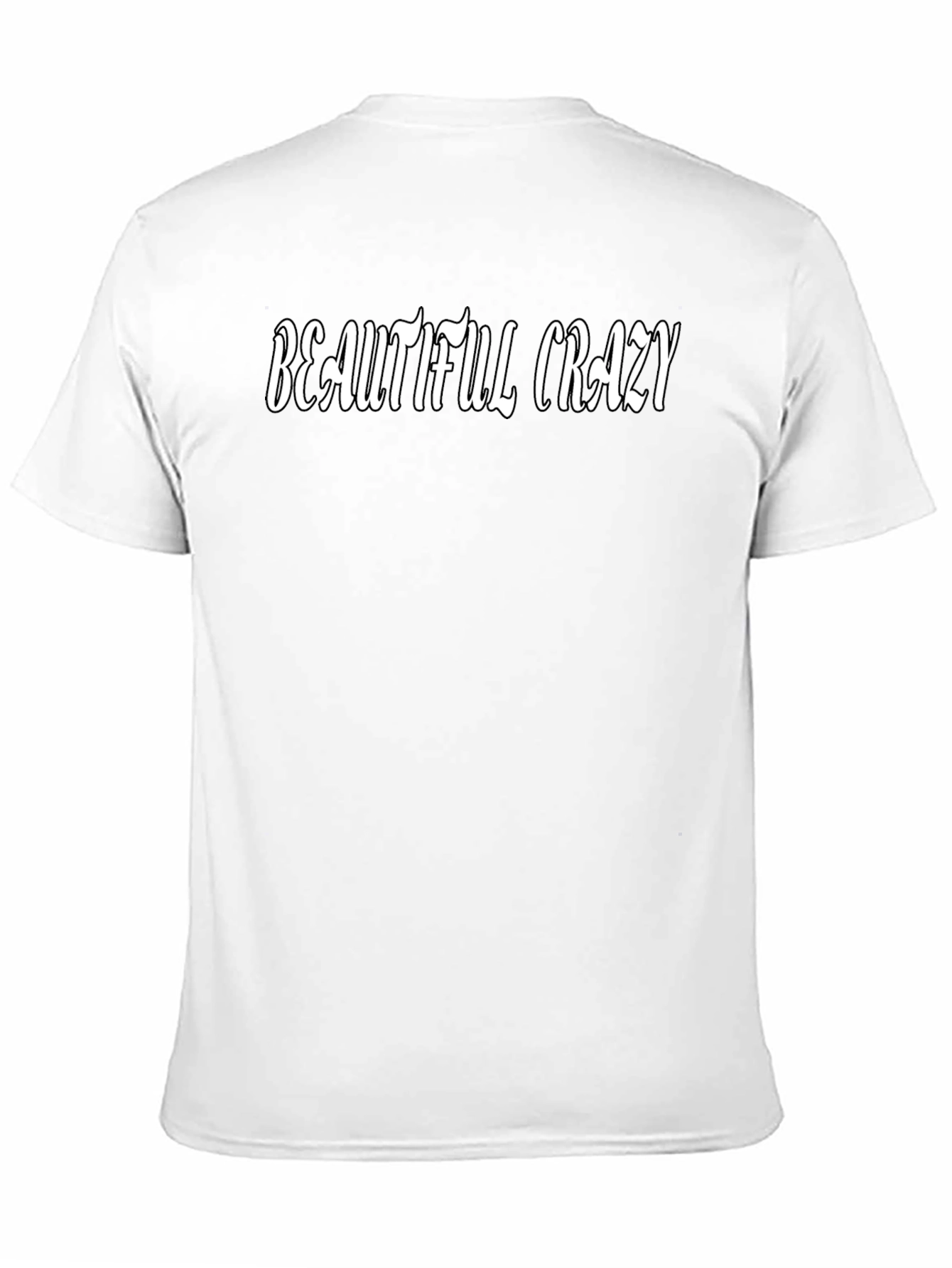 Beautiful Crazy Graphic Tee - Soft Black T-Shirt