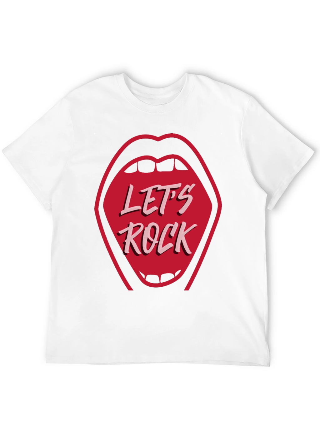 Lets Rock Graphic Tee - Rock and Roll Style