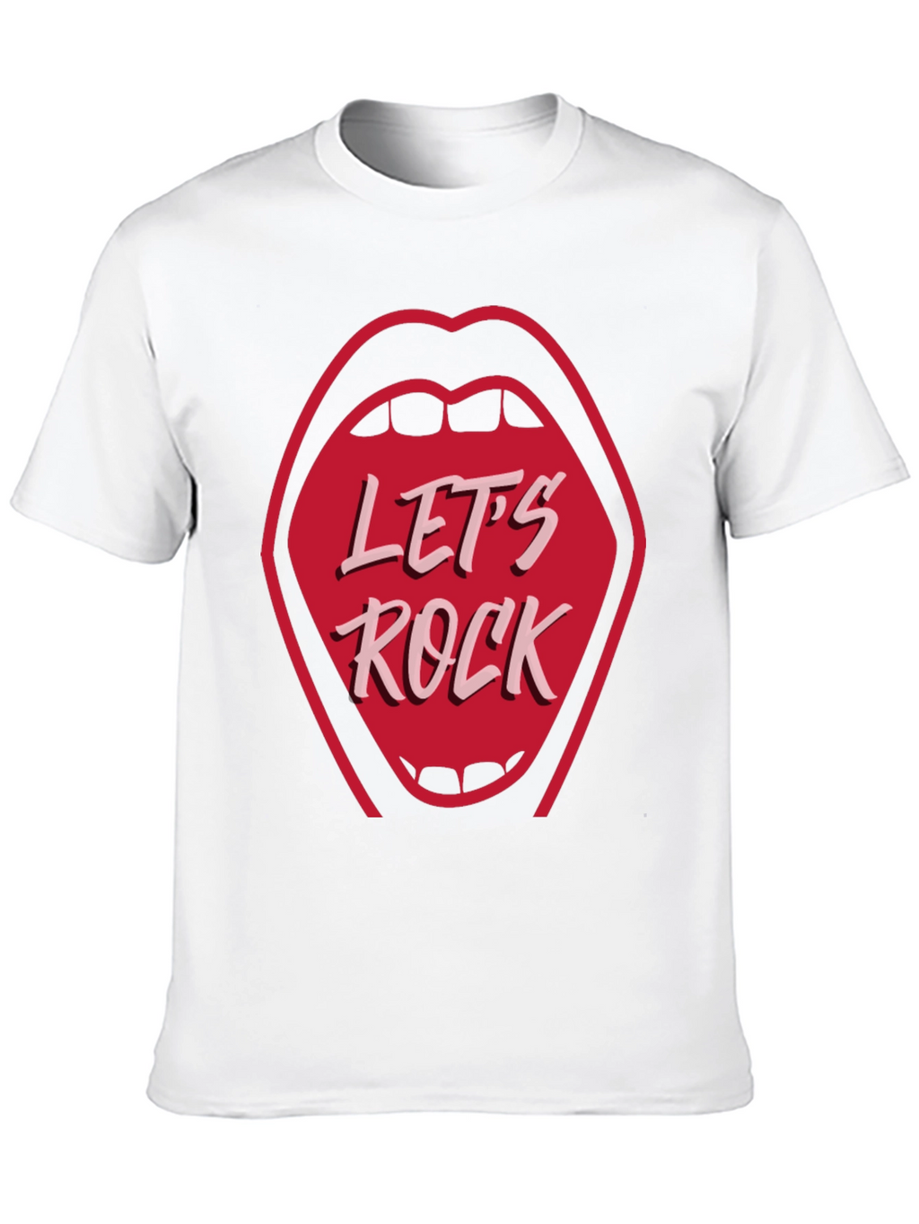 Lets Rock Graphic Tee - Rock and Roll Style