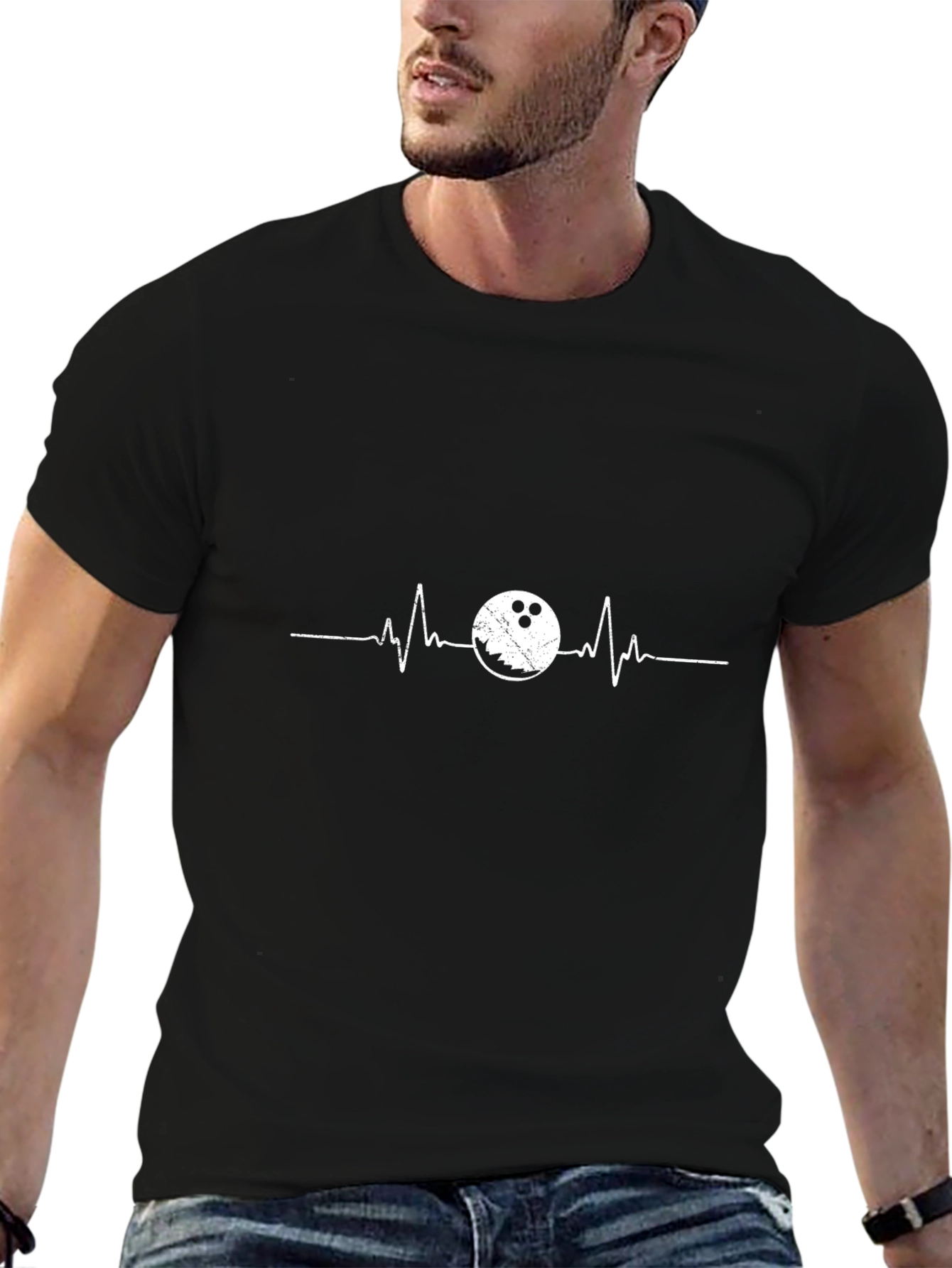 Bowling Heartbeat T-Shirt: Strike Your Style!