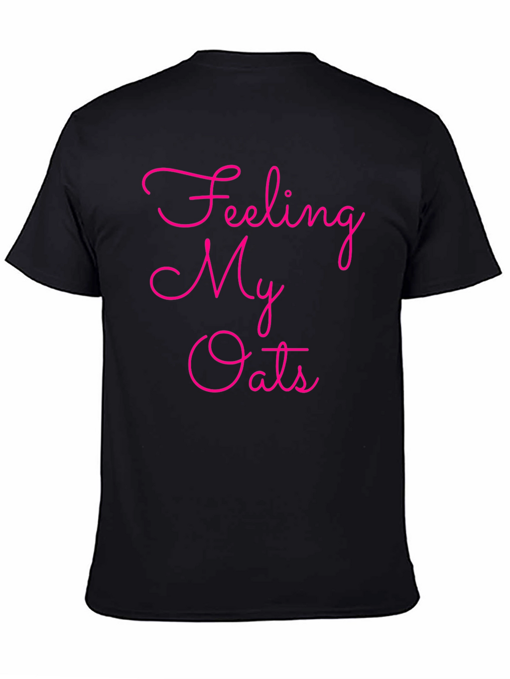 Feeling My Oats Graphic Tee - Trendy Black T-Shirt