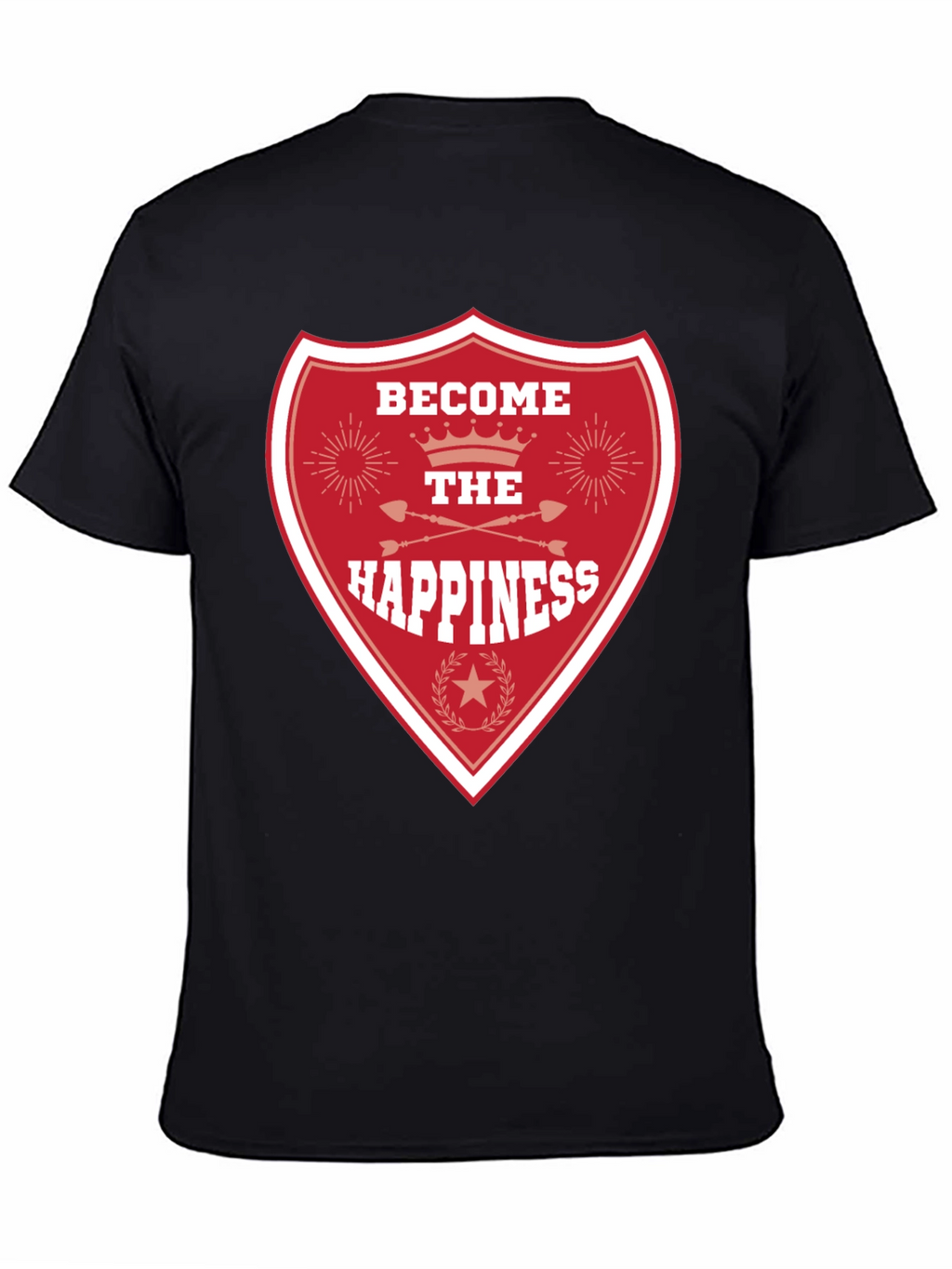 Become the Happiness Graphic Tee - Black
