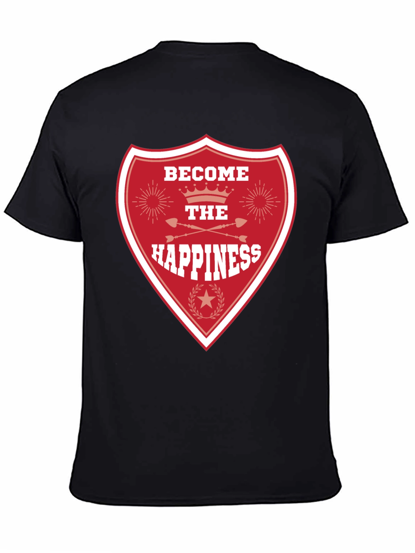 Become the Happiness Graphic Tee - Black