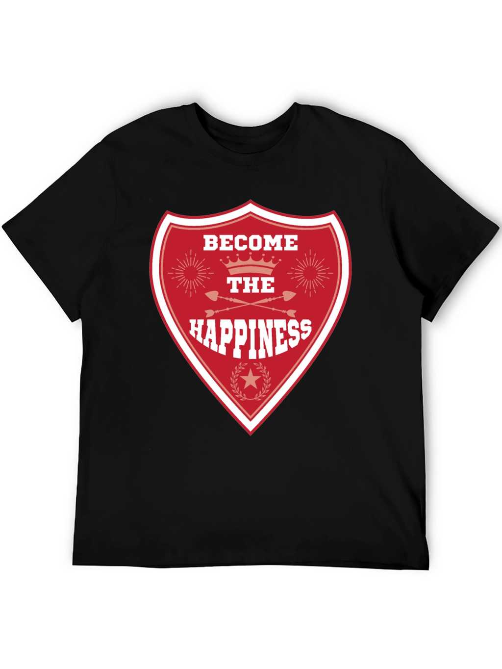 Become the Happiness Graphic Tee - Black