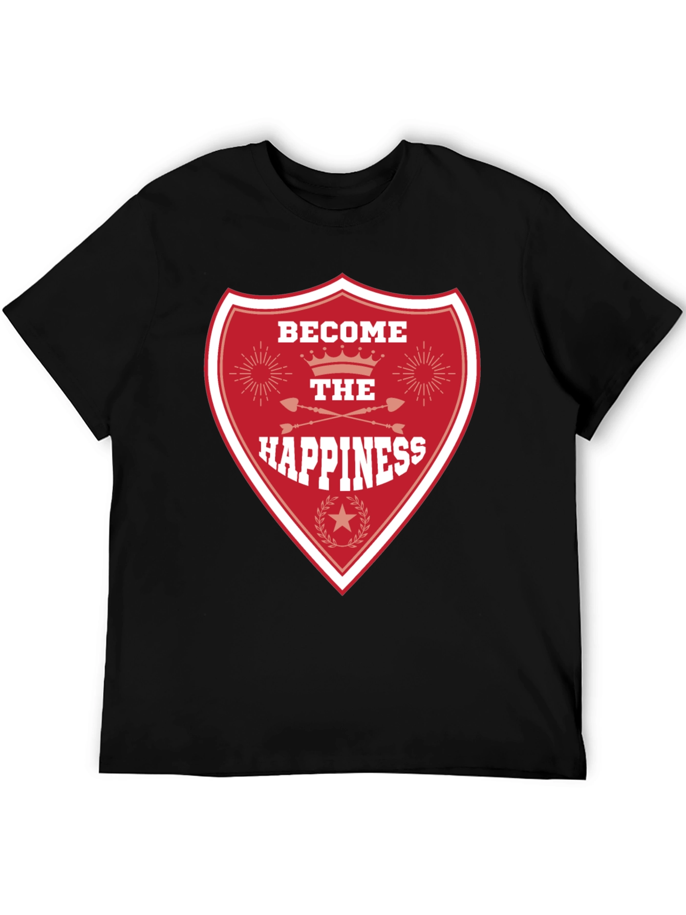 Become the Happiness Graphic Tee - Black
