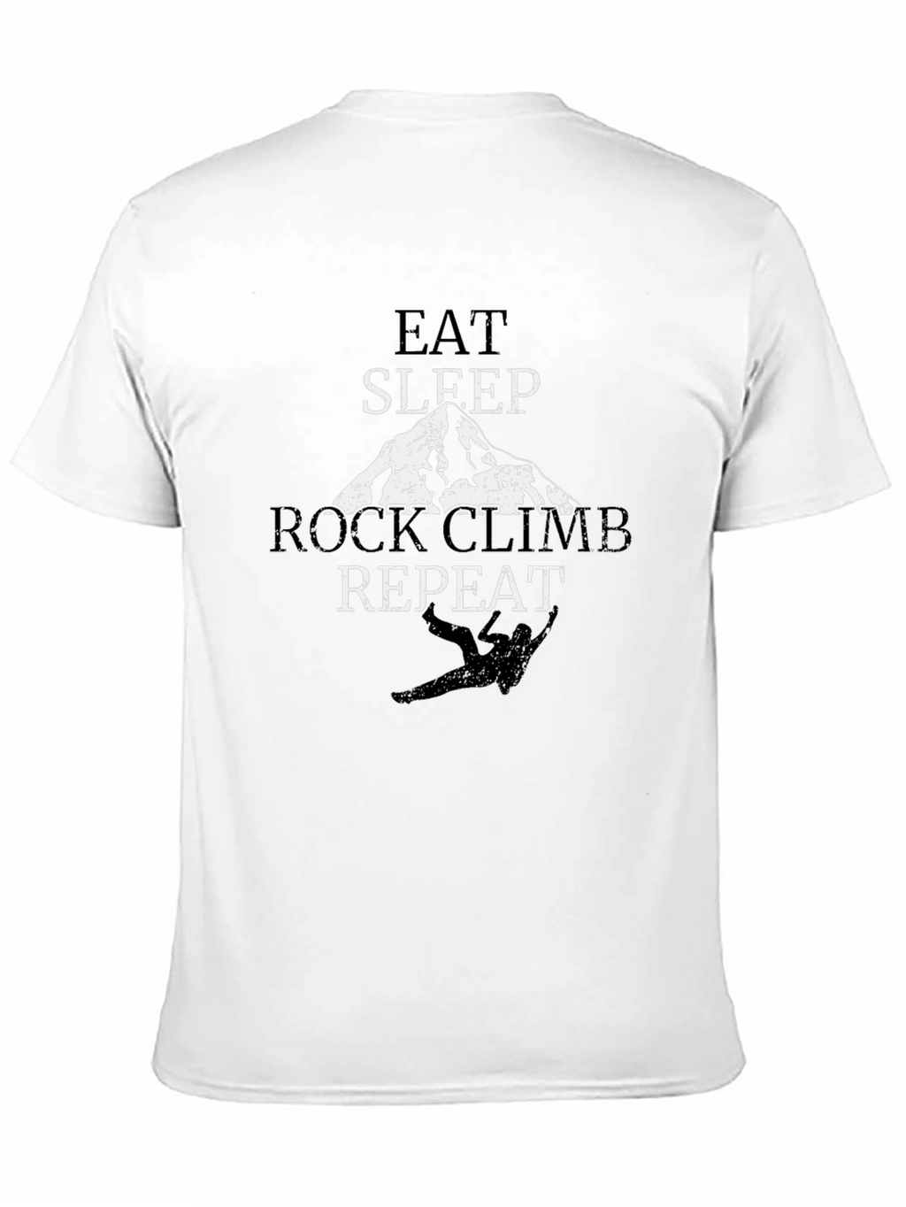 Eat Sleep Rock Climb Repeat Black T-Shirt