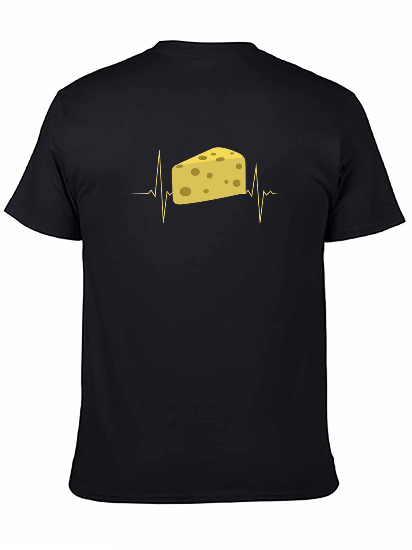 Cheese Lover ECG T-Shirt - Black