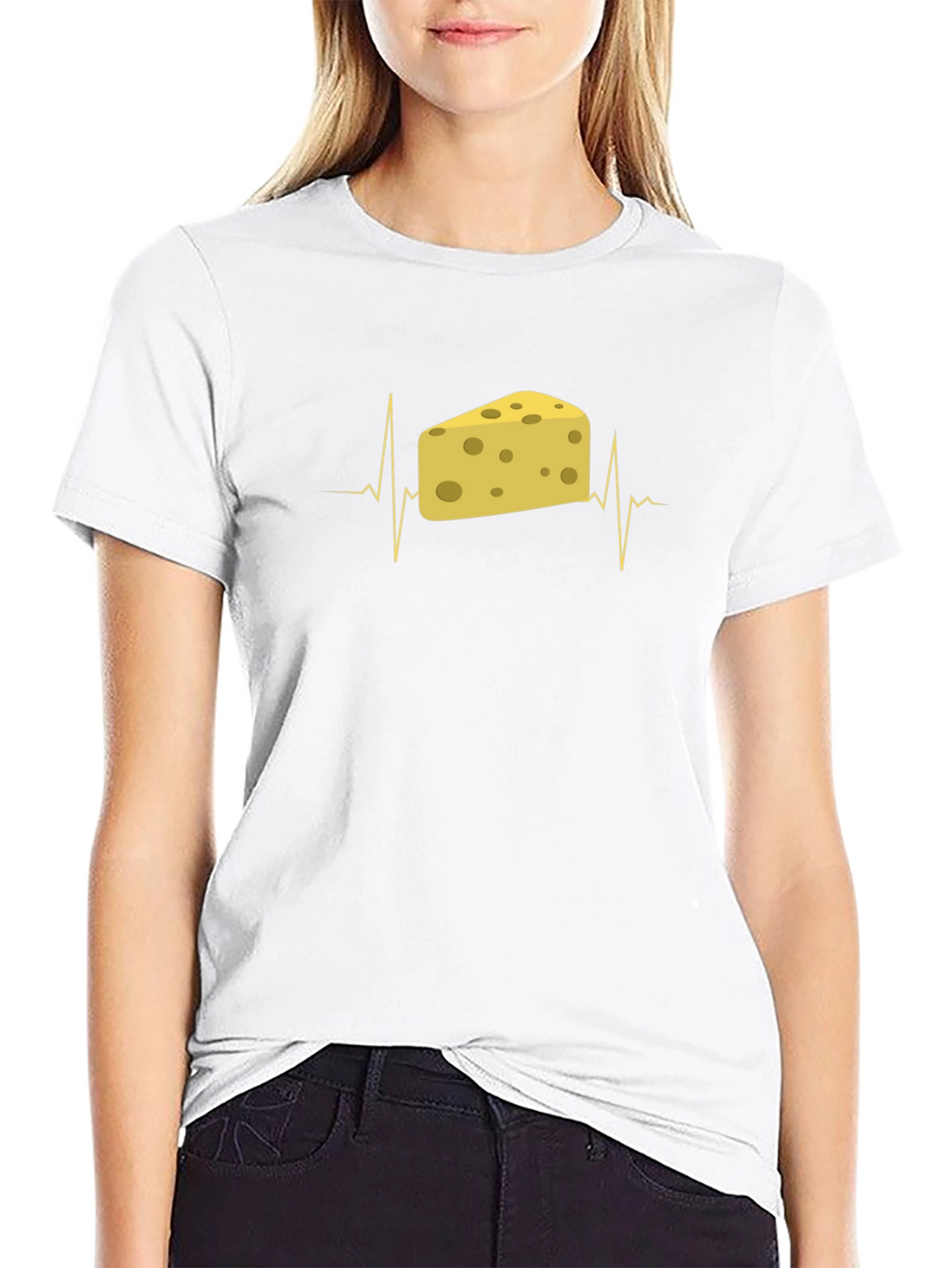 Cheese Lover ECG T-Shirt - Black