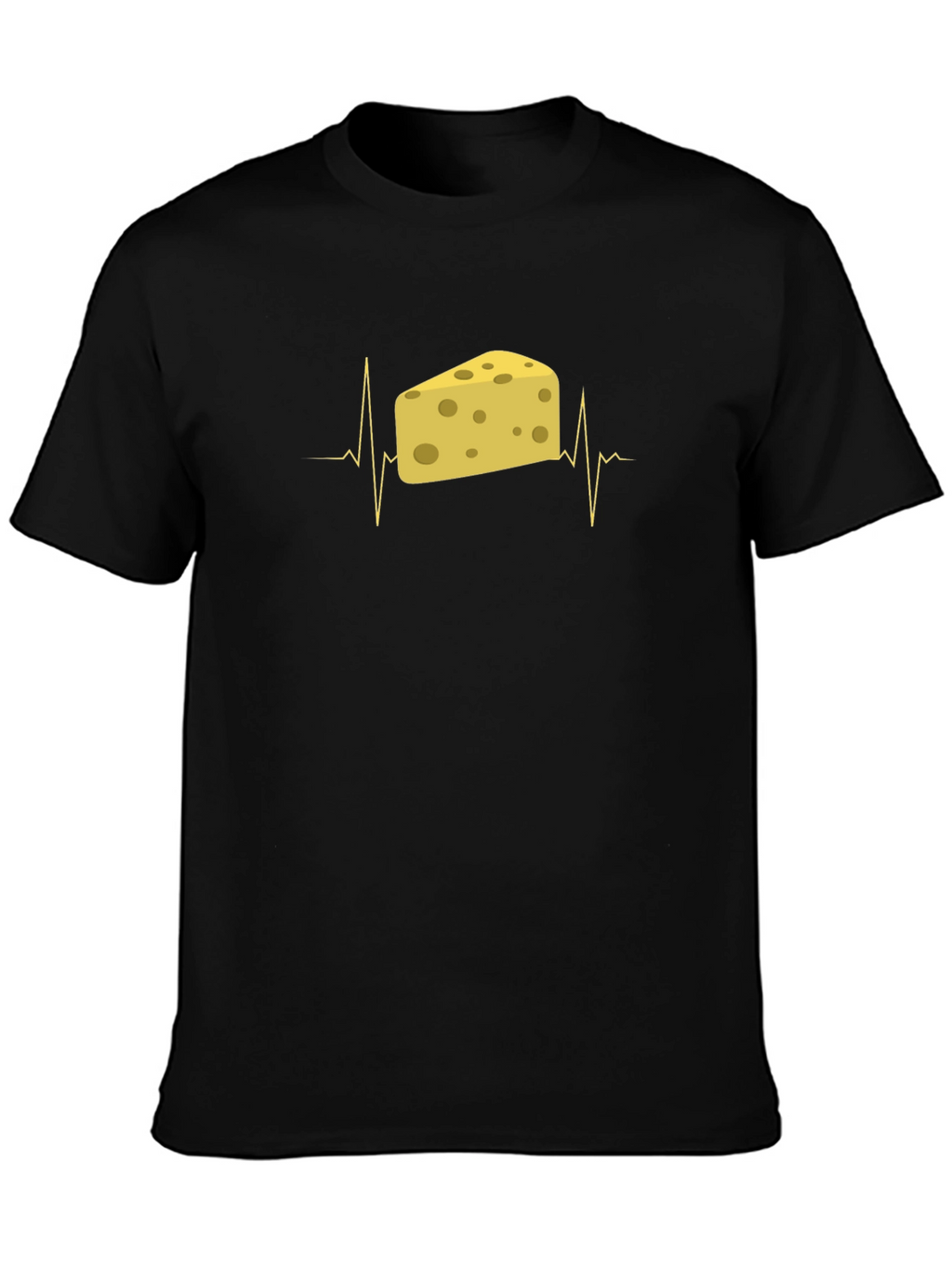 Cheese Lover ECG T-Shirt - Black