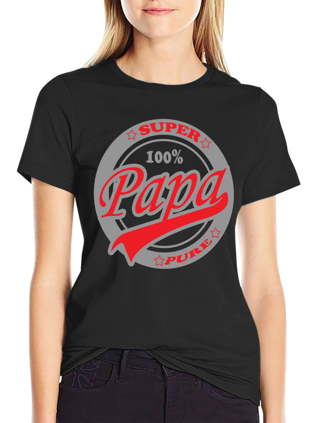 Super Papa T-Shirt - 100% Pure Dad Gift
