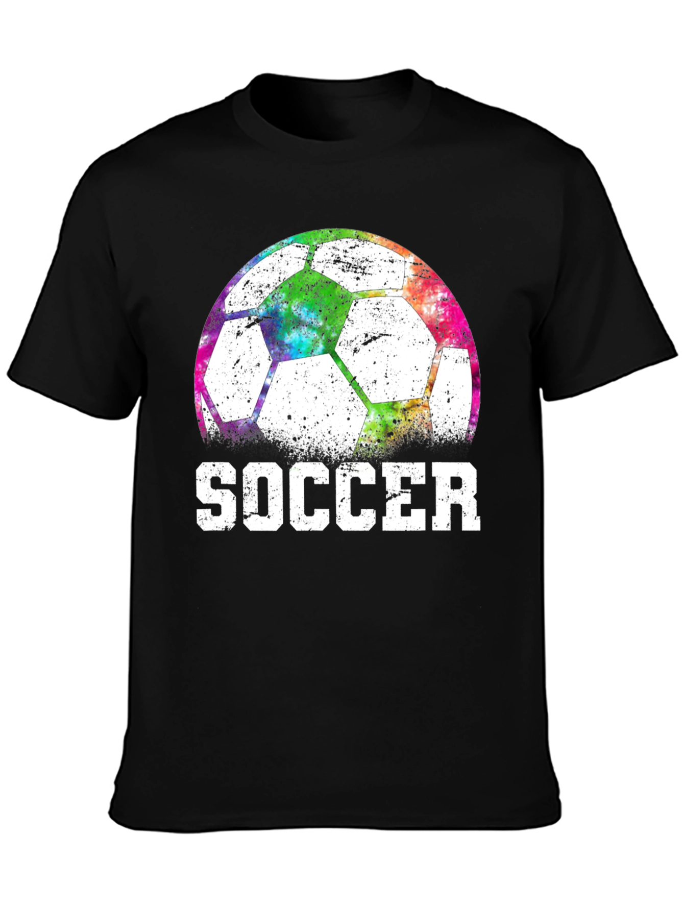 Soccer Ball Tie-Dye Graphic Tee
