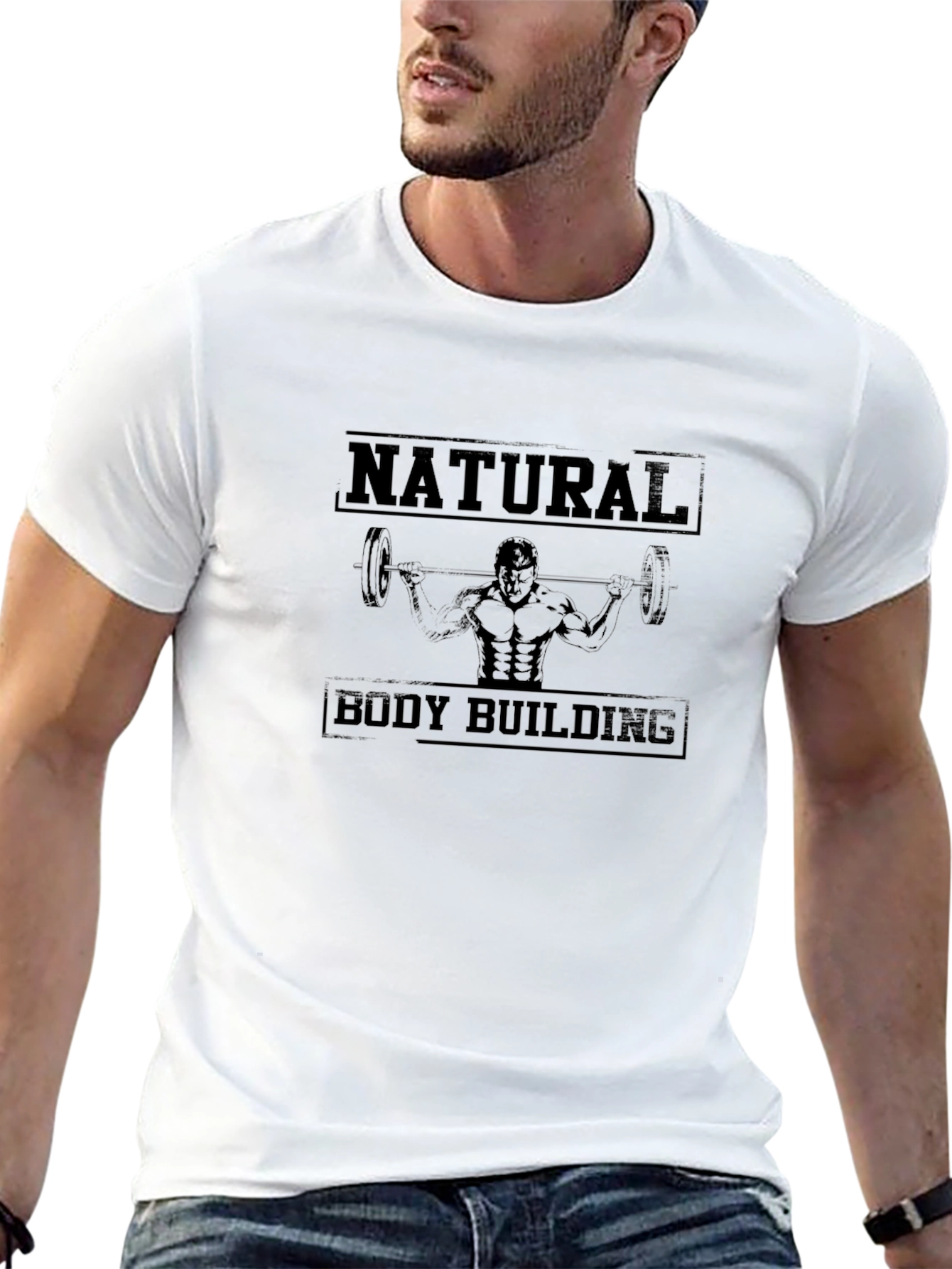 Natural Bodybuilding Black Graphic Tee