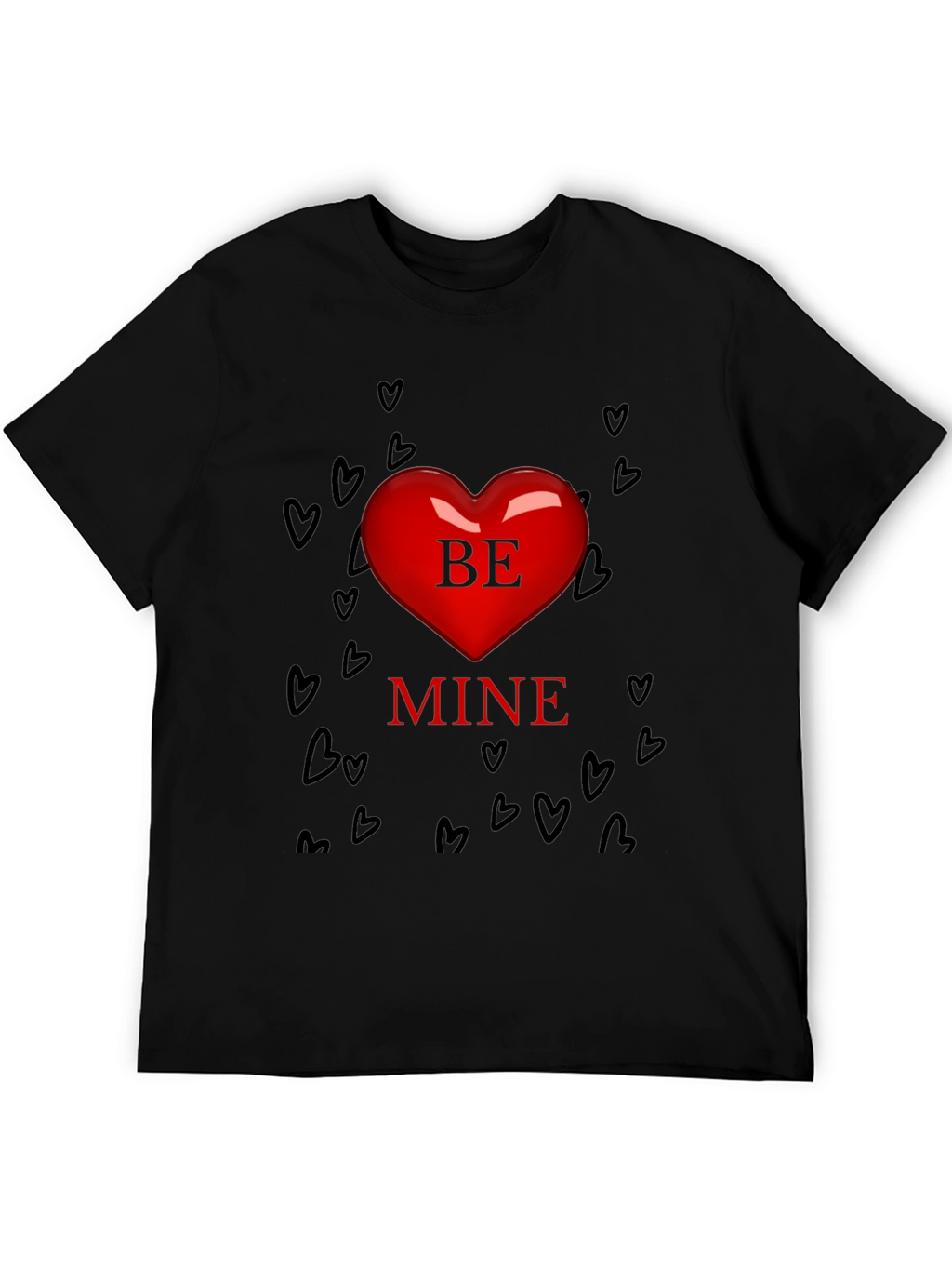 Be Mine Heart Valentines Day T-Shirt