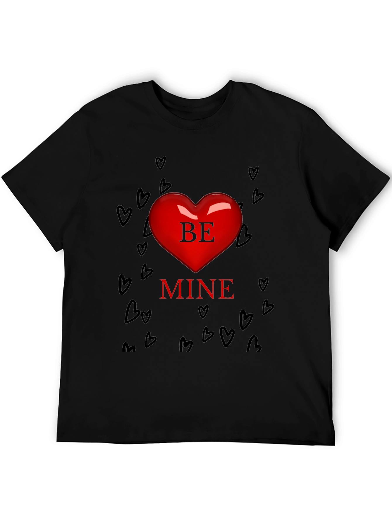 Be Mine Heart Valentines Day T-Shirt