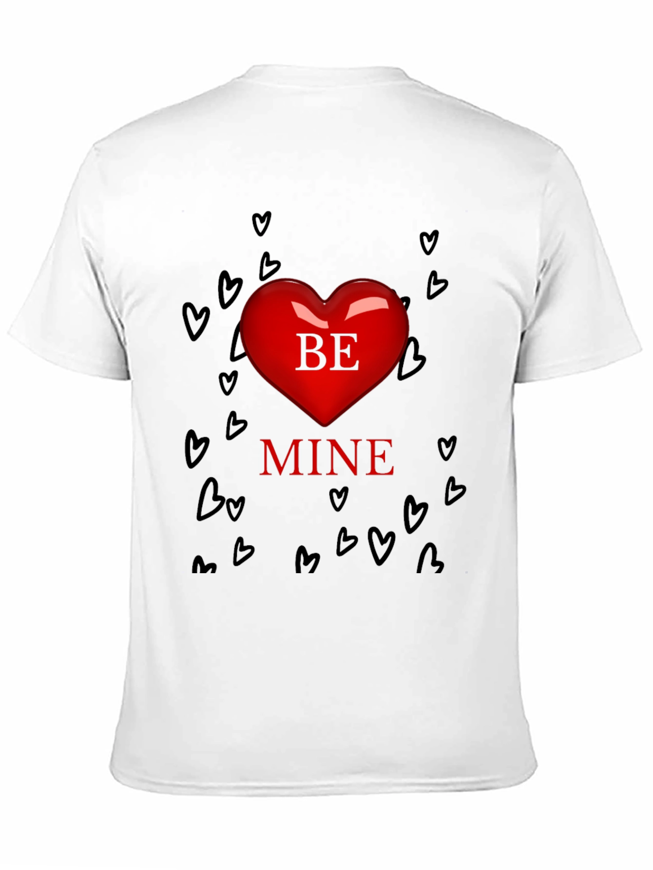 Be Mine Heart Valentines Day T-Shirt