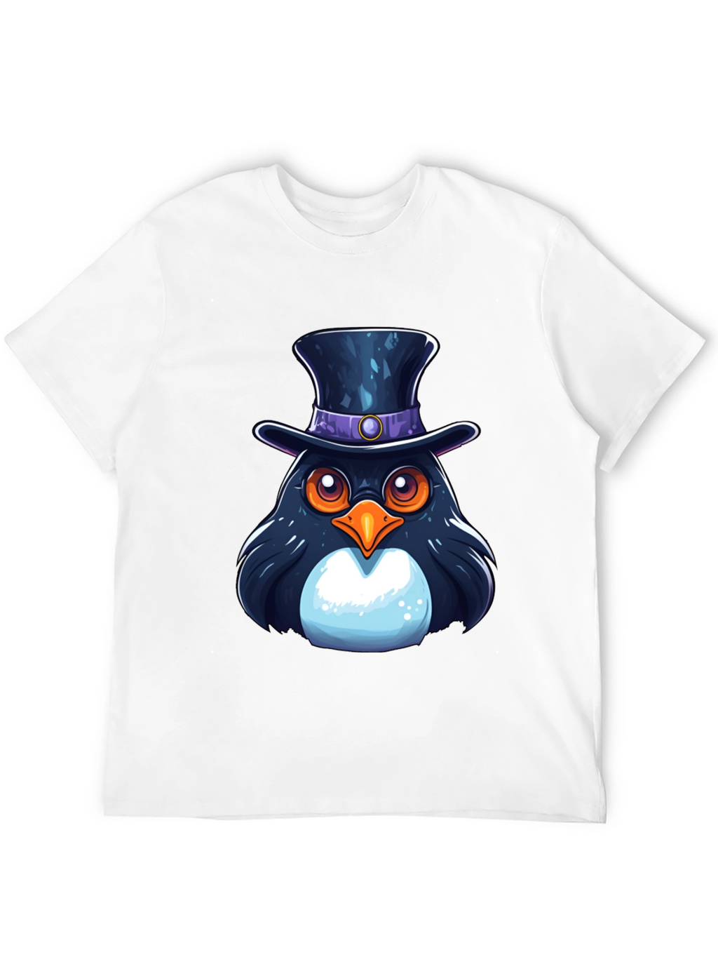 Top Hat Penguin Graphic T-Shirt