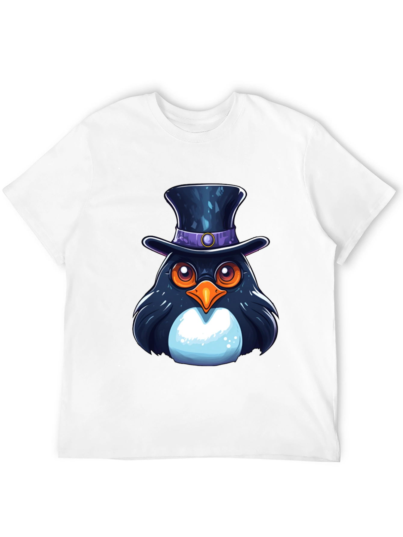 Top Hat Penguin Graphic T-Shirt