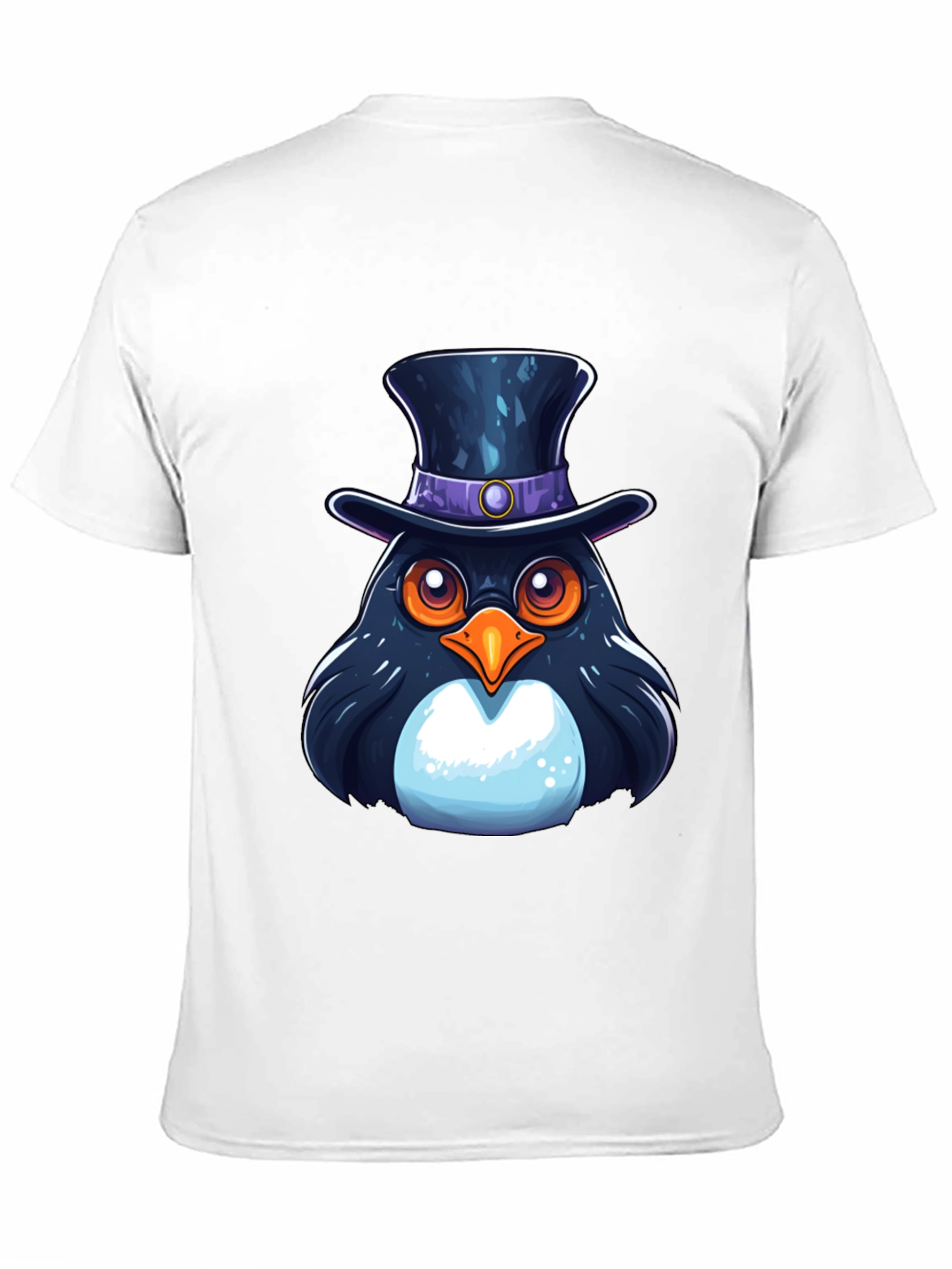 Top Hat Penguin Graphic T-Shirt