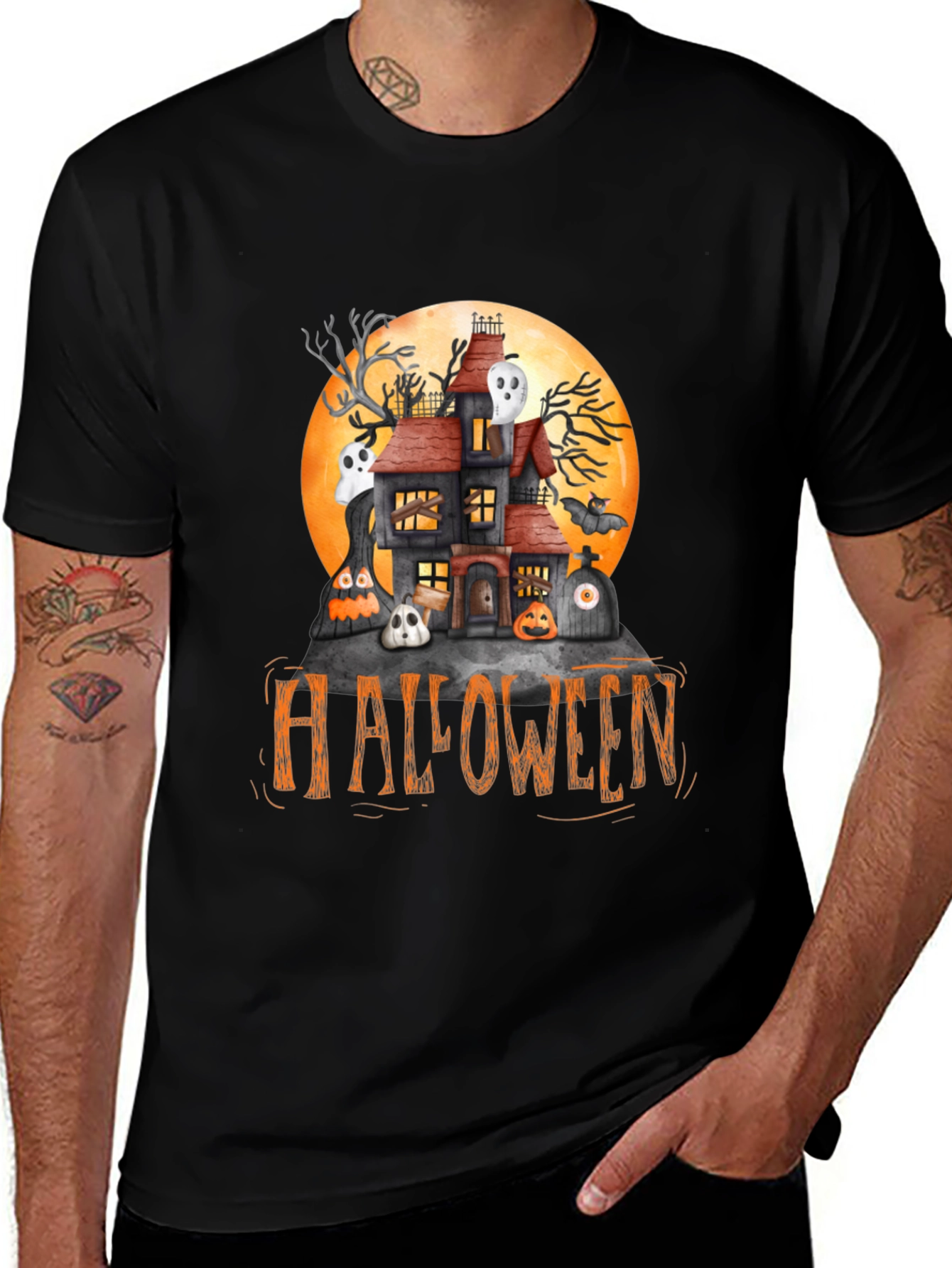 Halloween Spooky Haunted House Tee