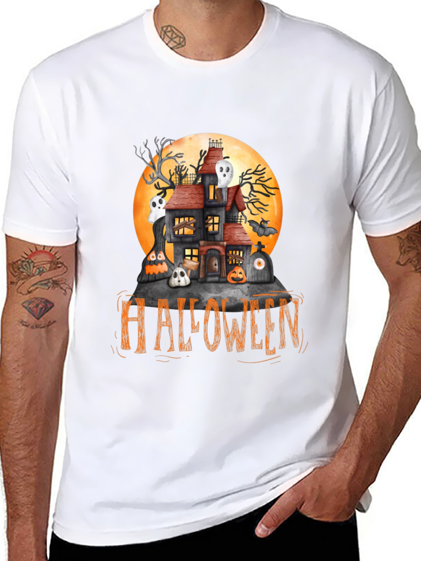 Halloween Spooky Haunted House Tee