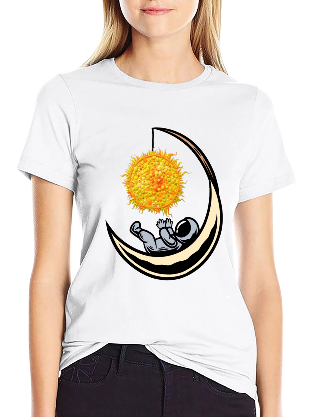 Astronaut Moon Hammock Graphic Tee