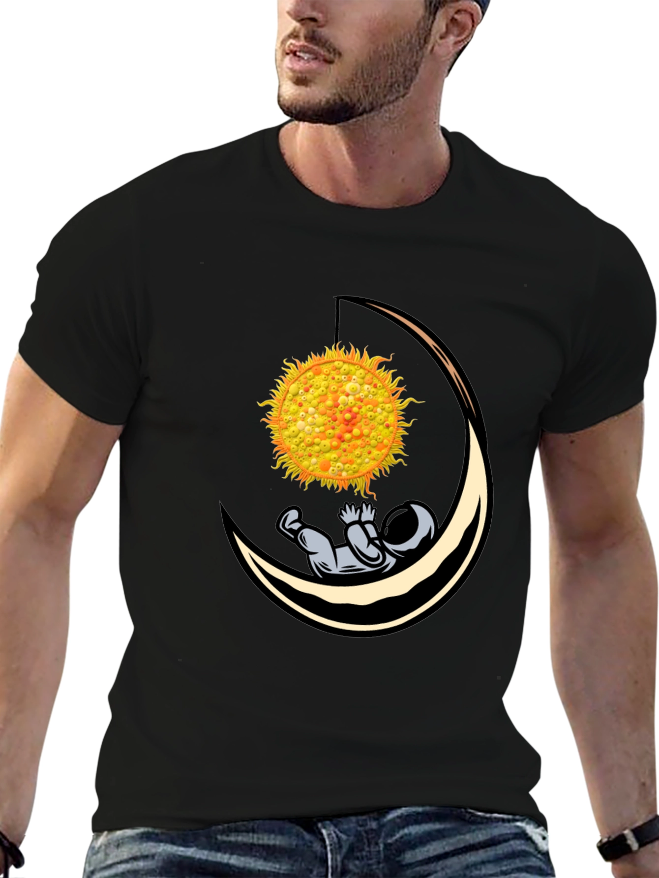Astronaut Moon Hammock Graphic Tee