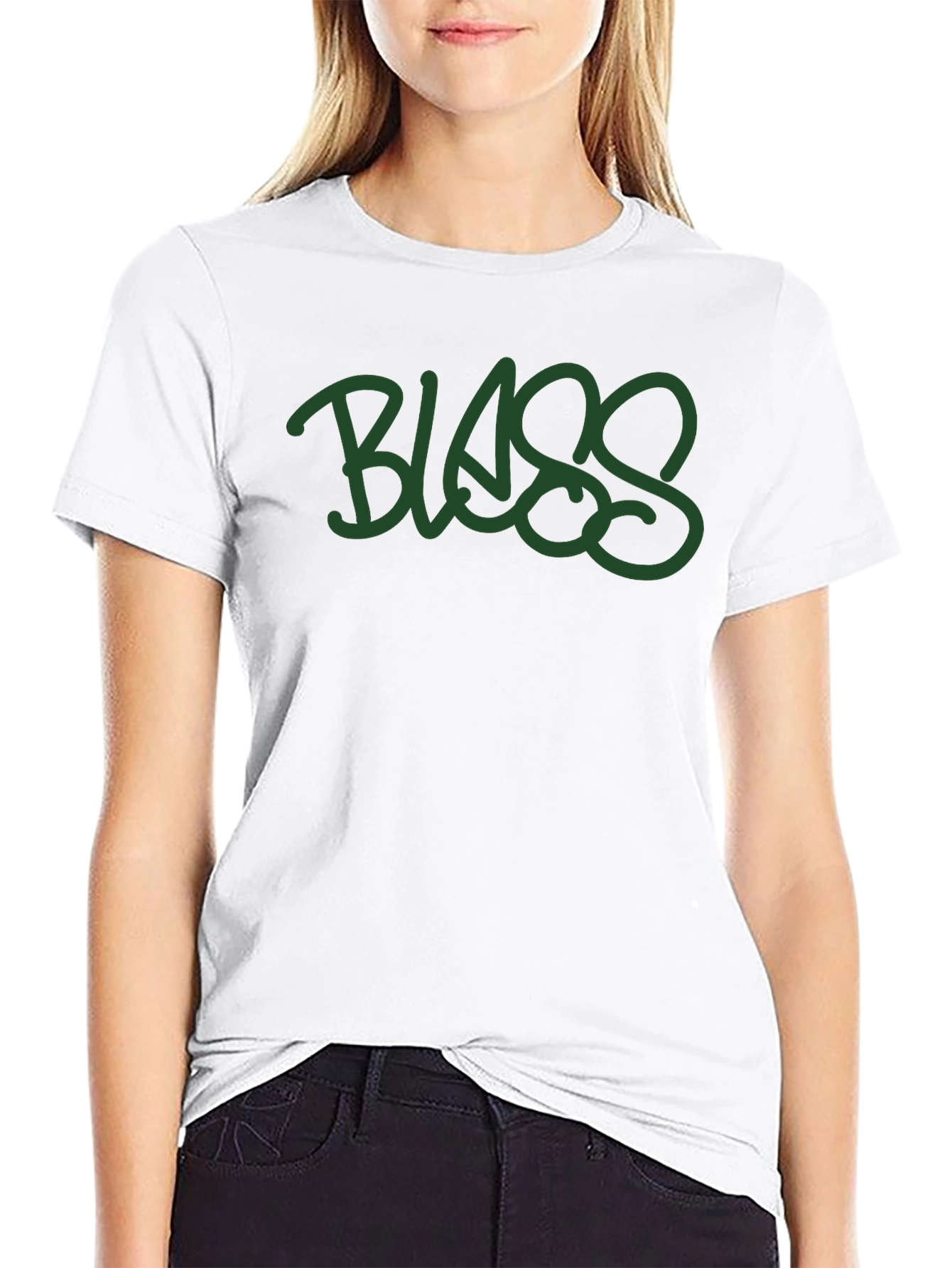 Blass Graffiti Style Graphic Print Tee - Black