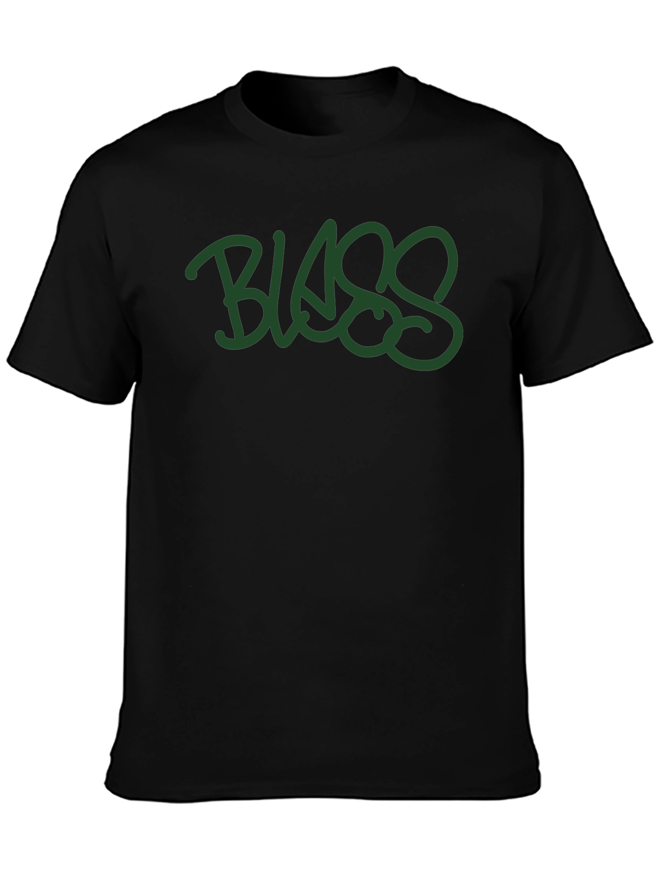 Blass Graffiti Style Graphic Print Tee - Black