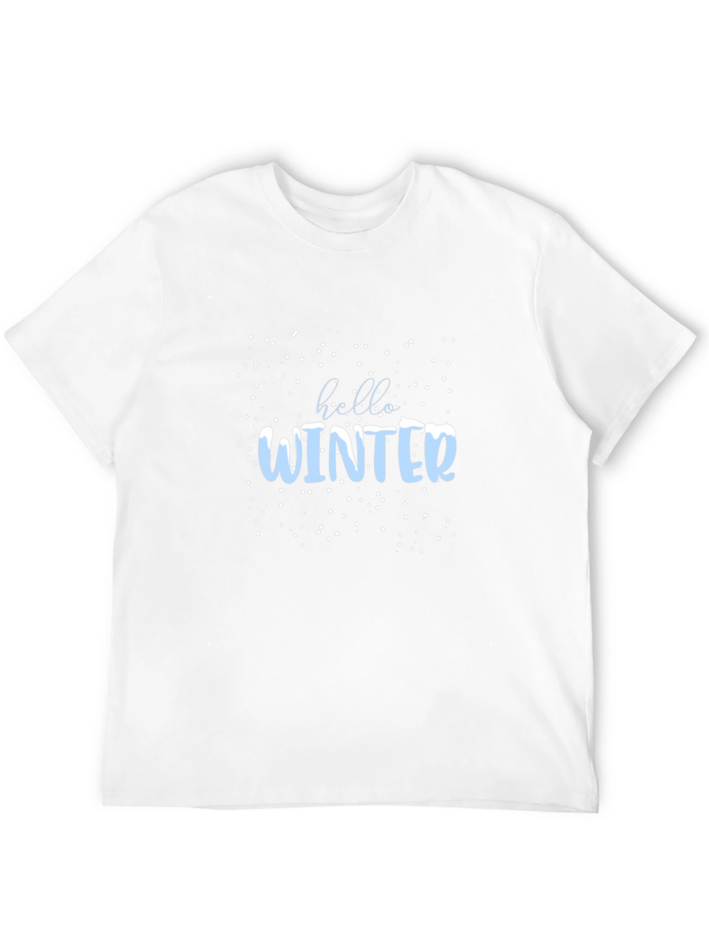 Winter Hello Graphic Tee - Black Casual Shirt
