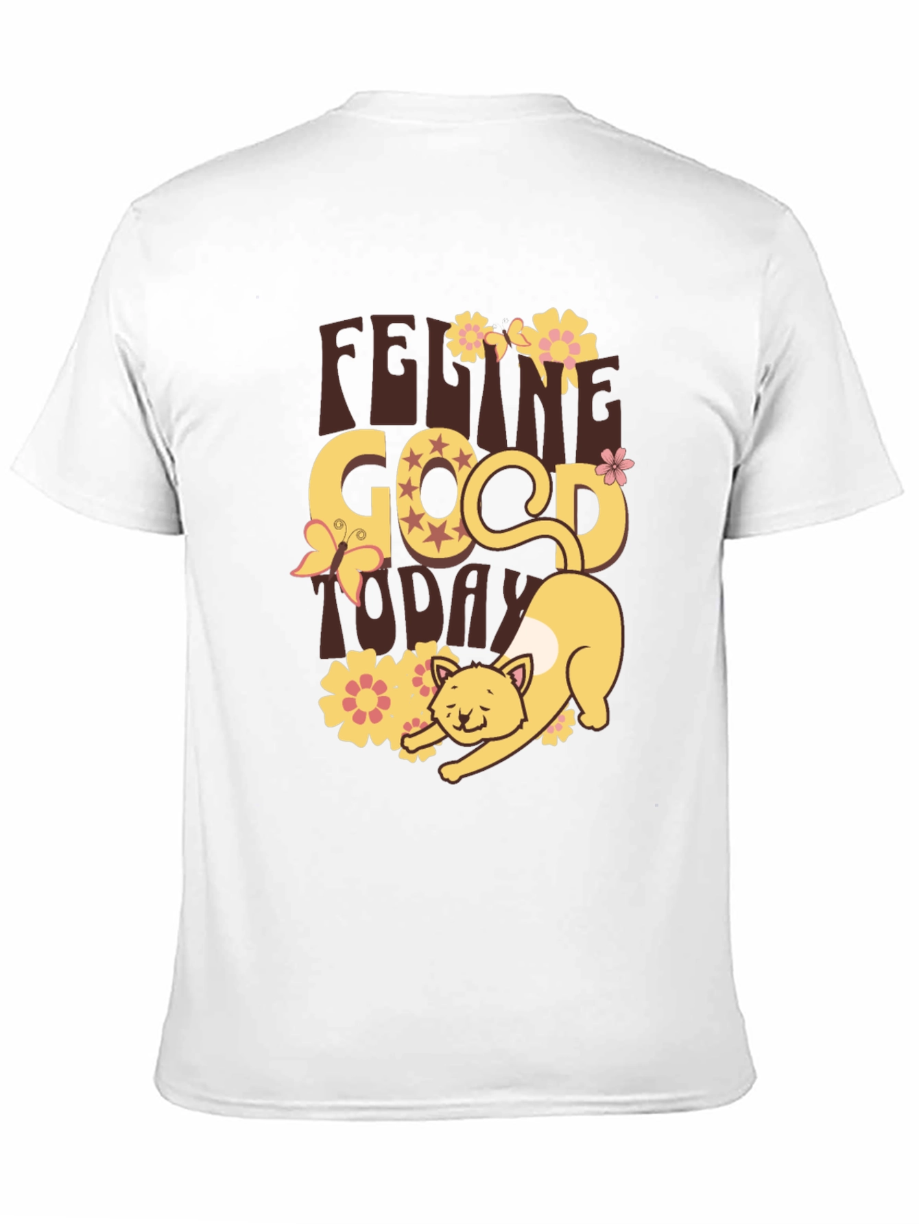 Feeling Good Today Cat Graphic Tee