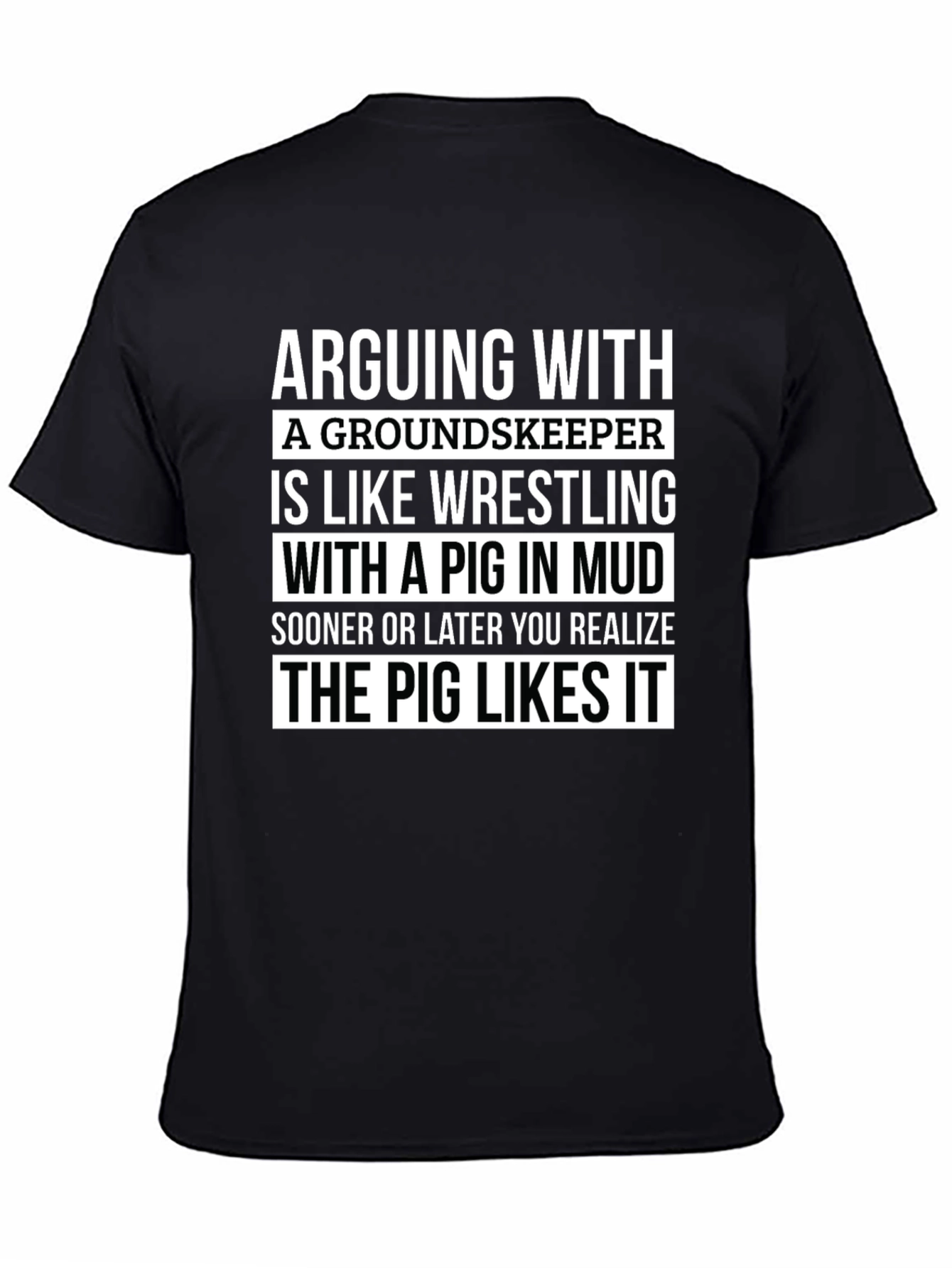Funny Groundskeeper Pig Wrestling T-Shirt